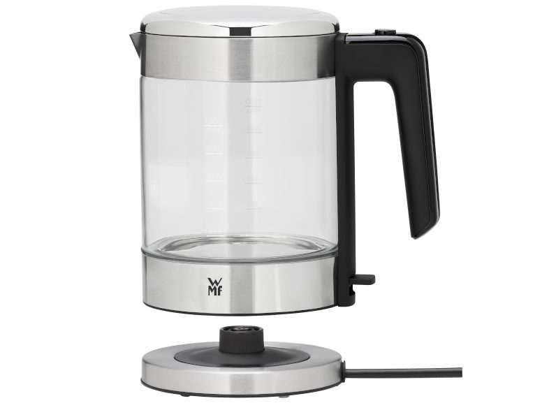 WMF KITCHENminis® 1 l-es üveg vízforraló Cromargan® burkolattal – 2. kép