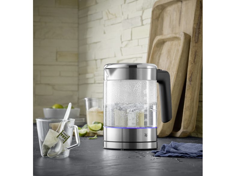 WMF KITCHENminis® 1 l-es üveg vízforraló Cromargan® burkolattal – 3. kép
