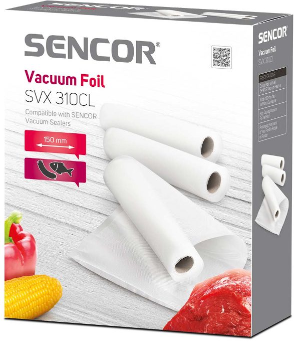 SENCOR SVX 310CL 15 cm széles vákuumfólia tekercs – 3. kép