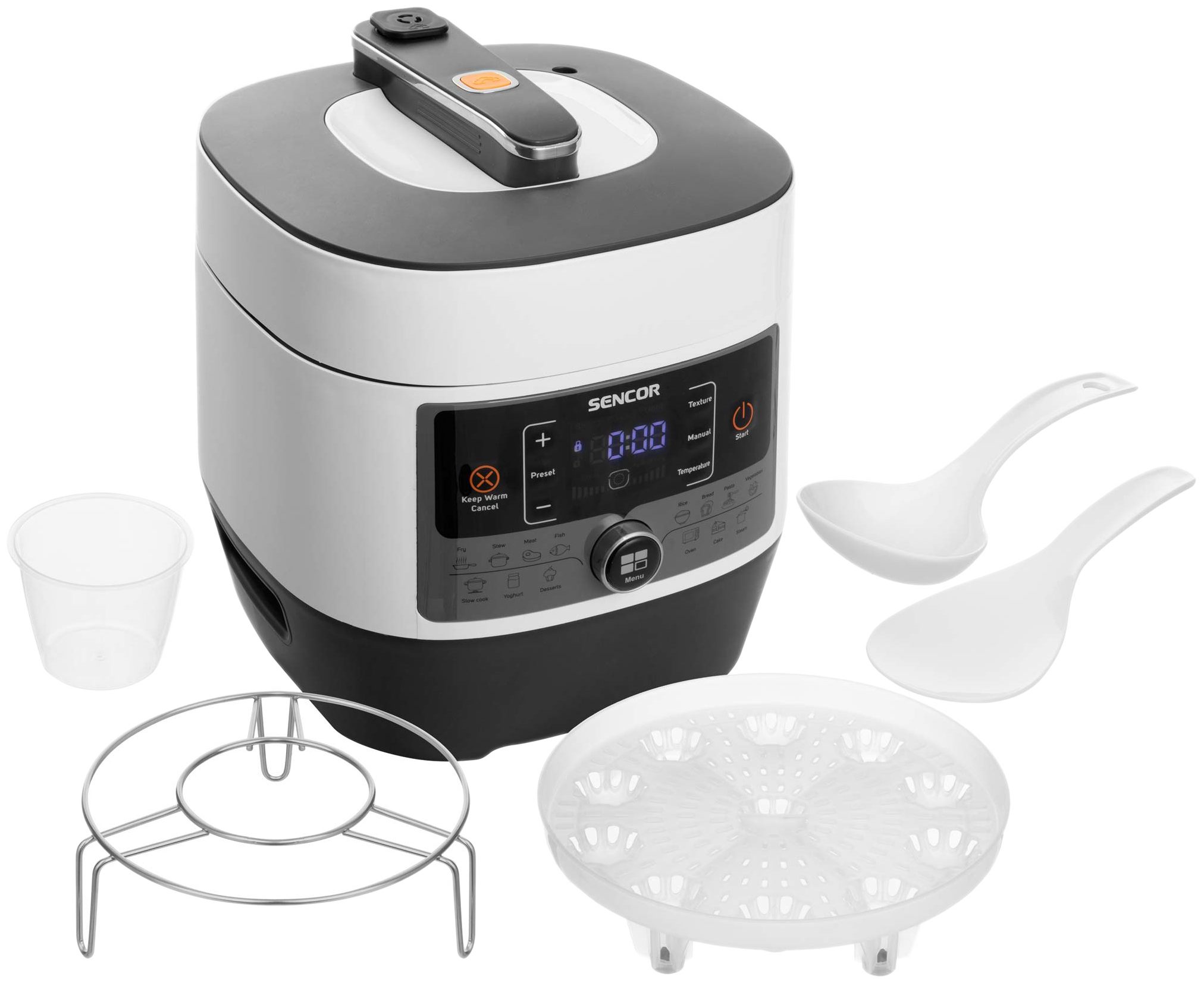 SENCOR SPR 3600WH elektromos kukta 14 programmal és 5,5 literes edénnyel – 3. kép