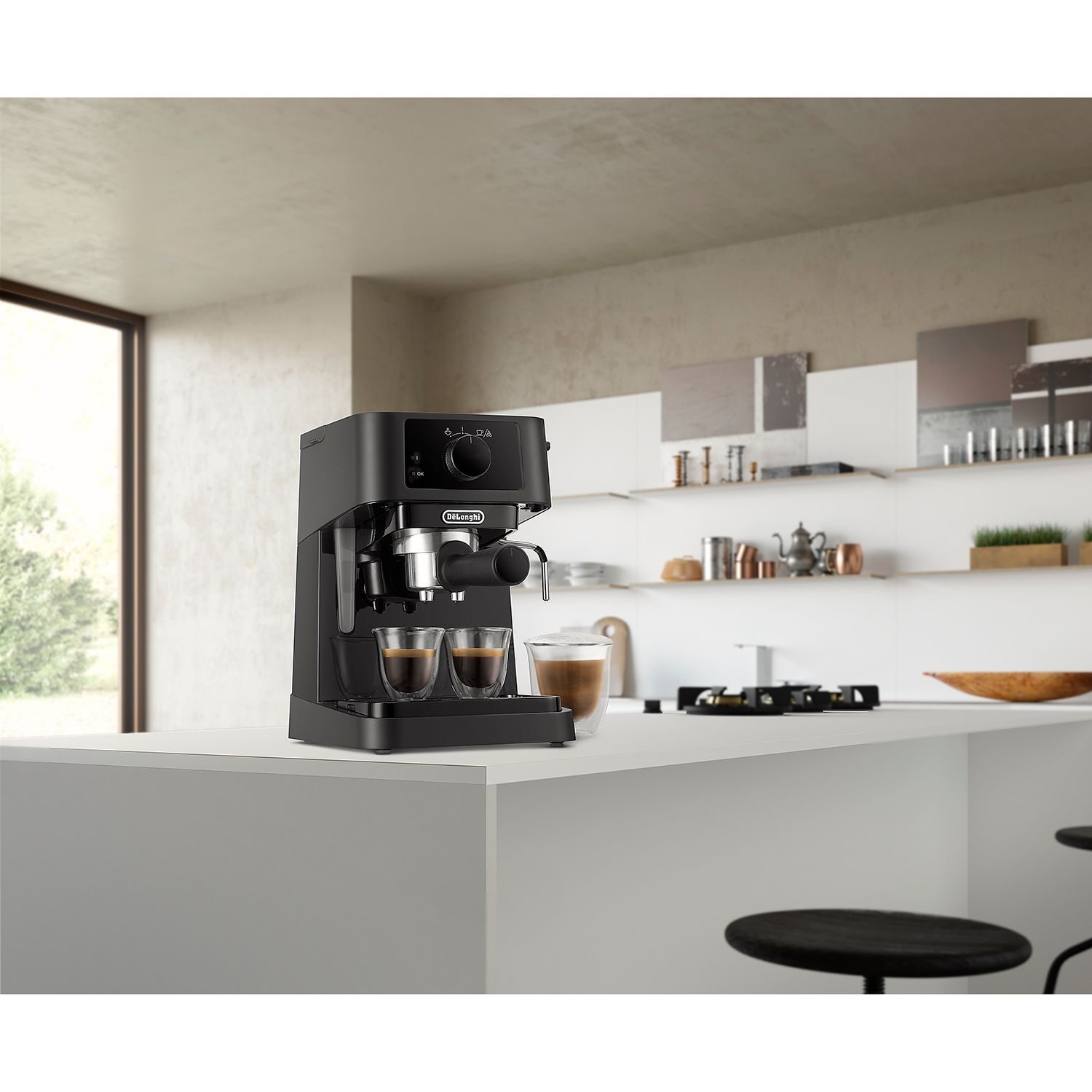 DE-LONGHI EC235.BK Stilosa karos eszpresszó kávéfőző, fekete – 3. kép