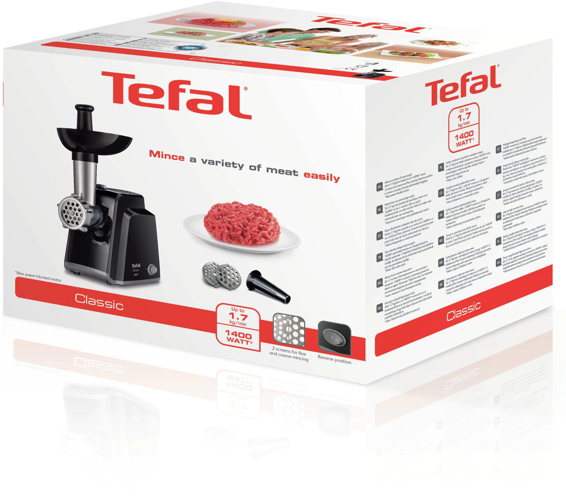 TEFAL NE105838 Link Plus fekete húsdaráló – 2. kép