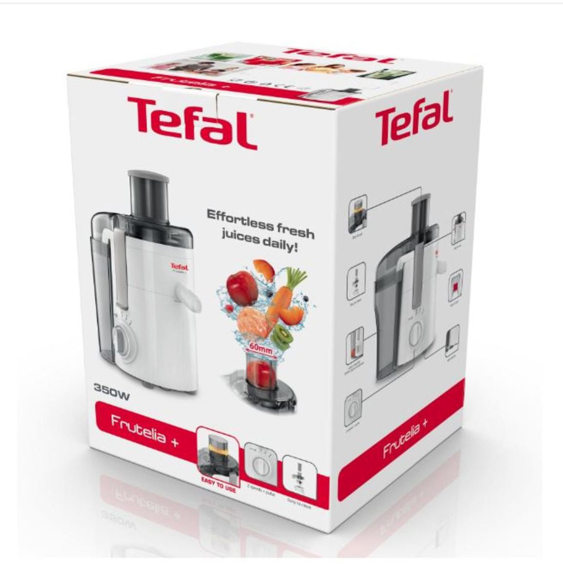 TEFAL ZE370138 Frutelia+ gyümölcscentrifuga 950 ml-es gyümölcshúsgyűjtővel – 5. kép