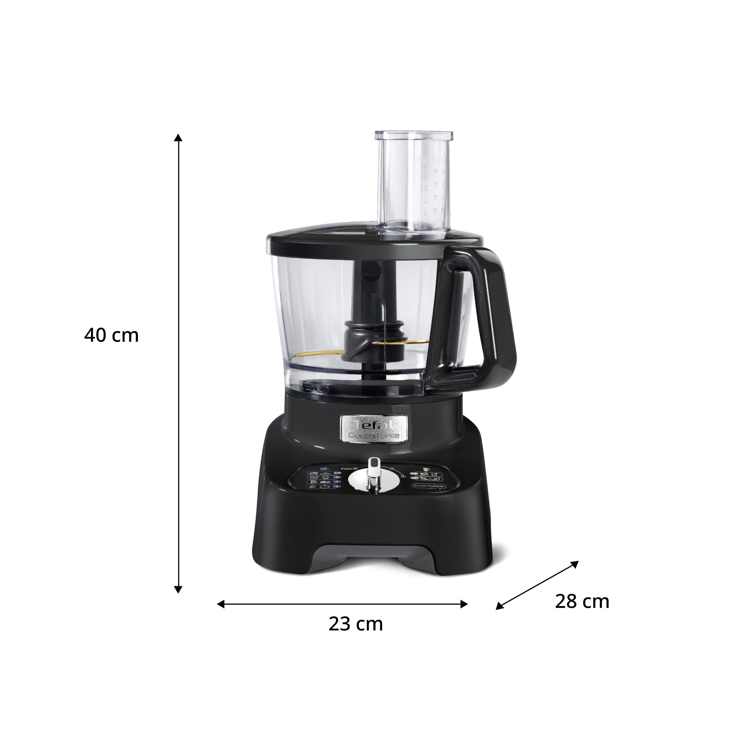 TEFAL DO821838 Double Force 1000 W-os konyhai robotgép 8 tartozékkal – 2. kép