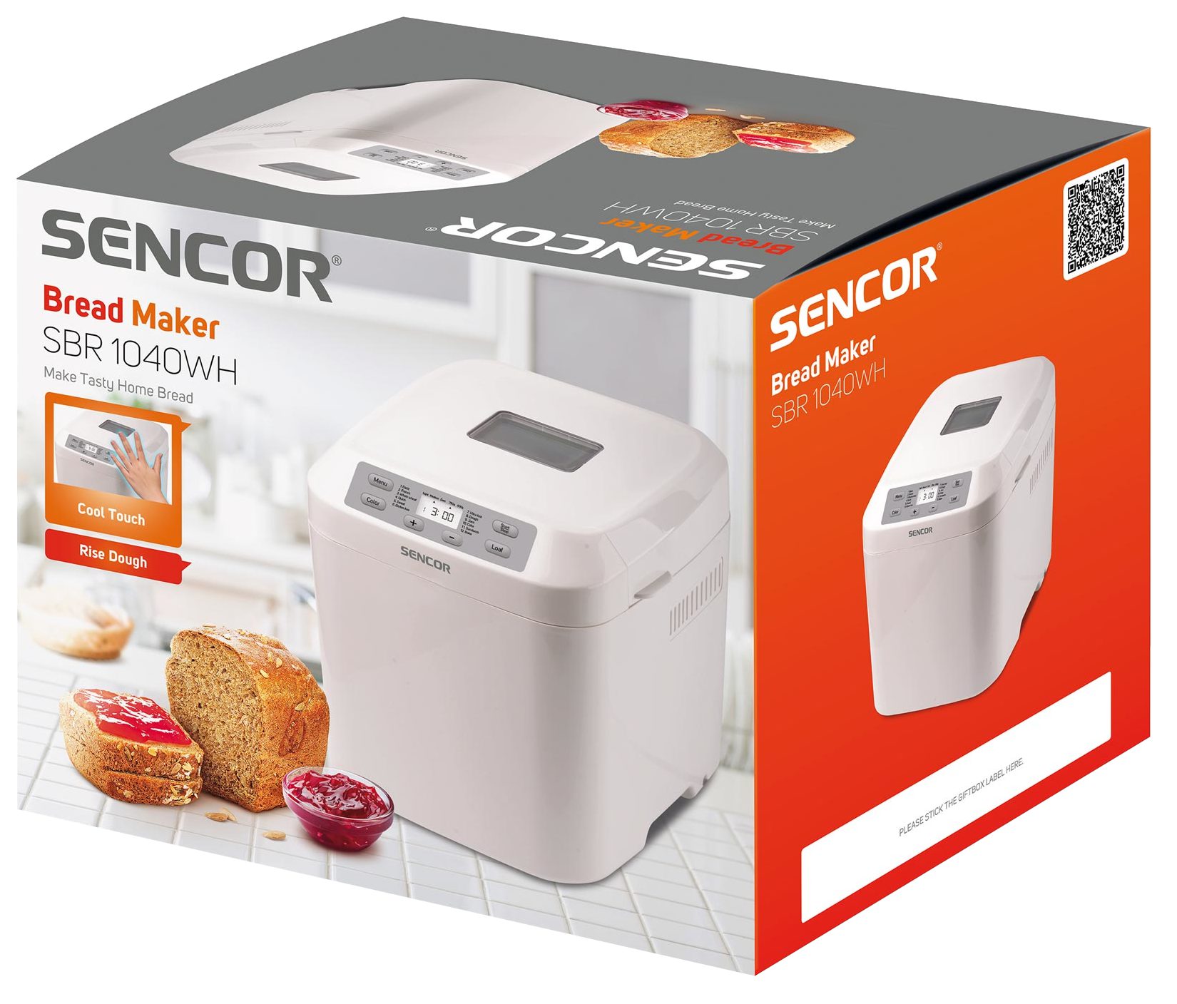 SENCOR SBR 1040WH fehér kenyérsütőgép 12 programmal – 4. kép