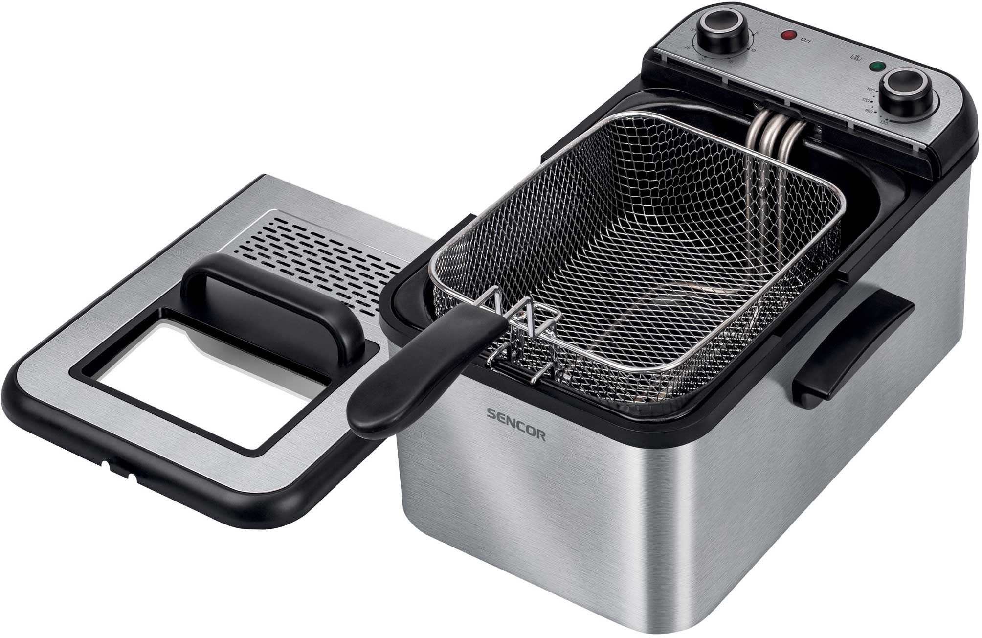 SENCOR SFR 7200SS fritőz 3,2 literes sütőkosárral, 2200 W teljesítménnyel – 2. kép