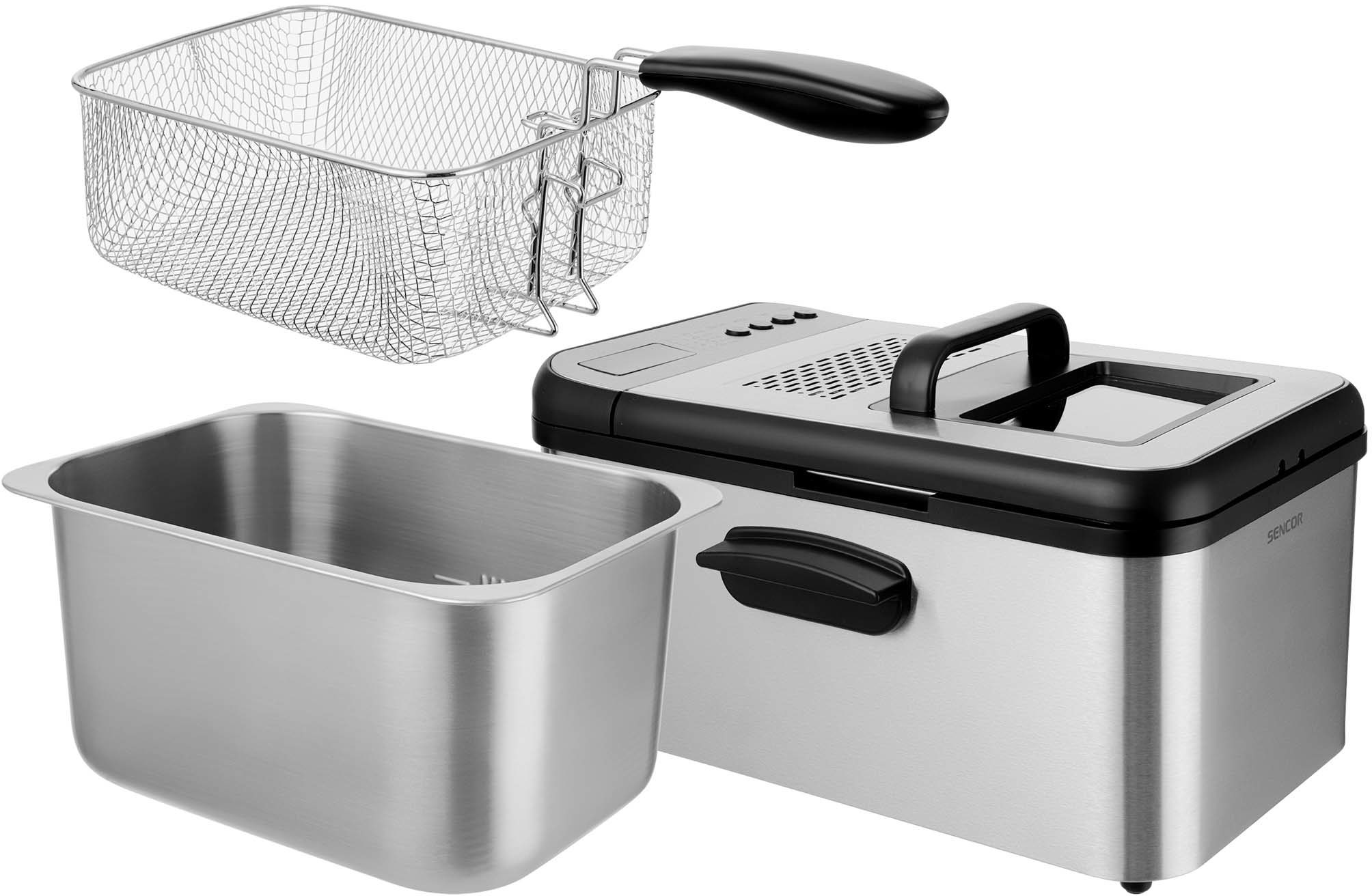 SENCOR SFR 8200SS fritőz 3,2 literes sütőkosárral – 3. kép