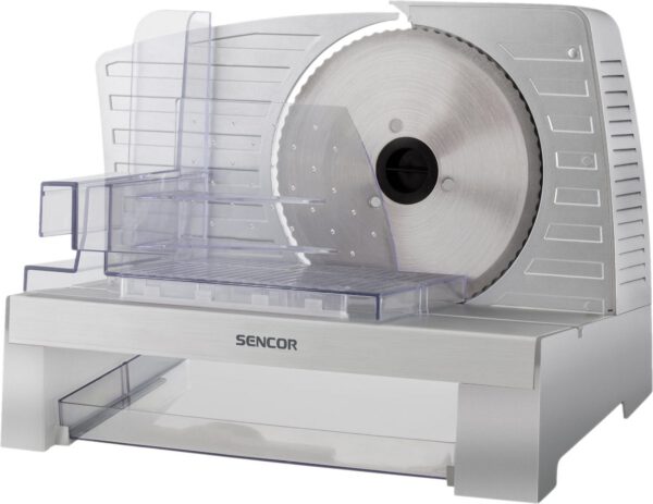 SENCOR SFS 3050SL elektromos szeletelőgép fokozatmentes vastagságállítással