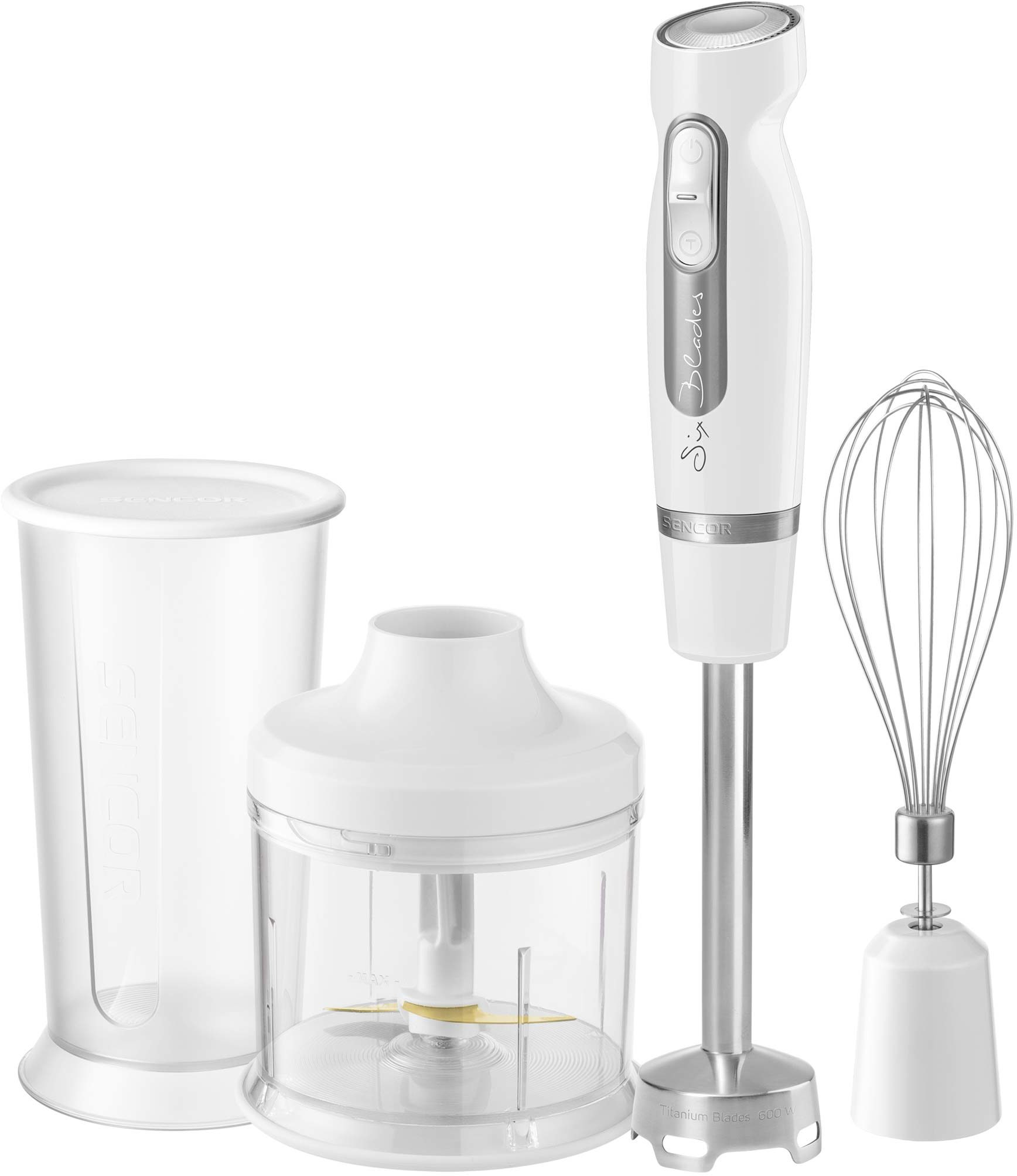 SENCOR SHB 4460WH-EUE3 botmixer szett aprítóval és habverővel – 2. kép
