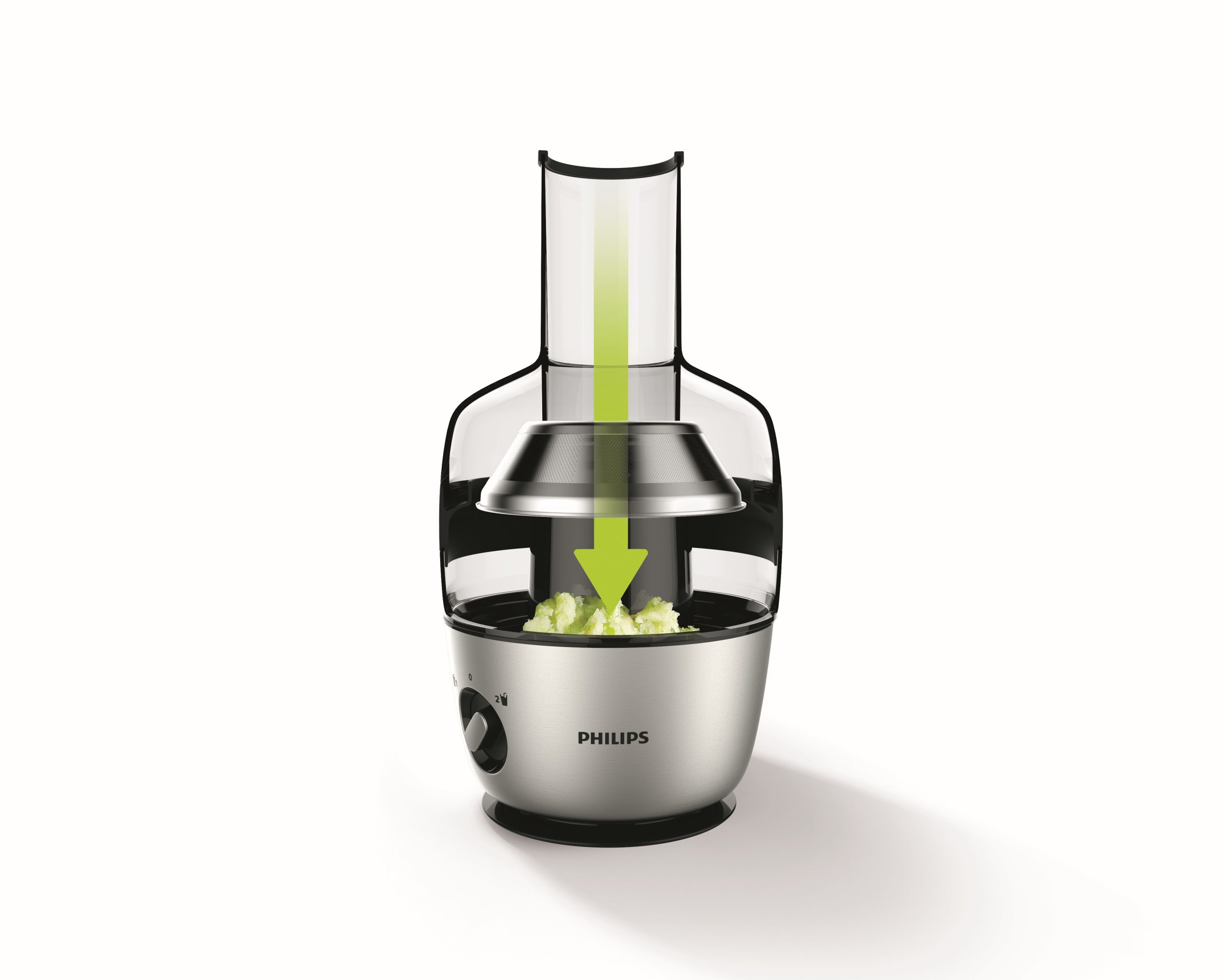 PHILIPS Viva Collection HR1855/70 gyümölcscentrifuga QuickClean szűrővel – 4. kép