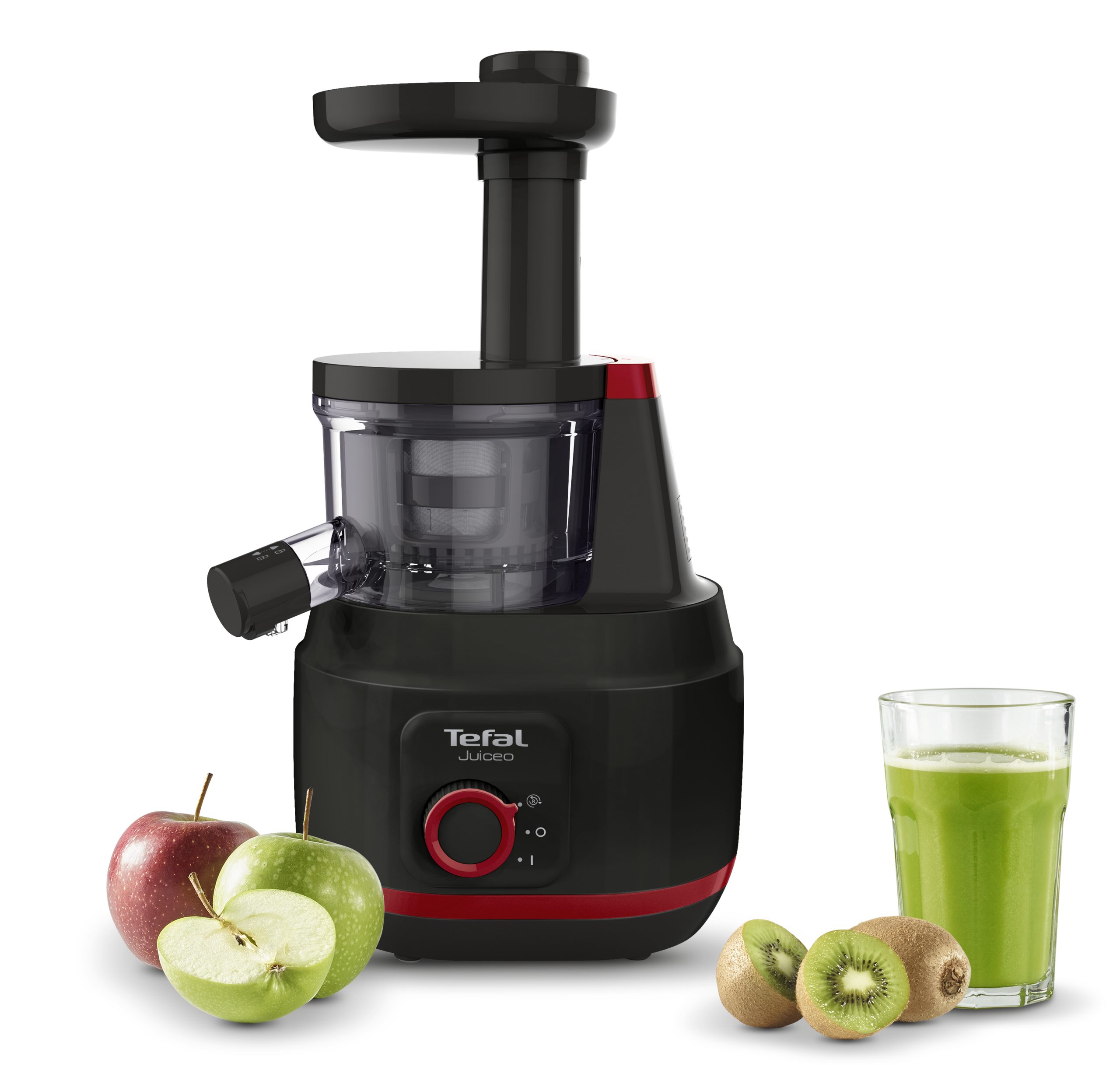 TEFAL ZC150838 Juiceo gyümölcsprés cseppzáróval, piros-fekete – 6. kép