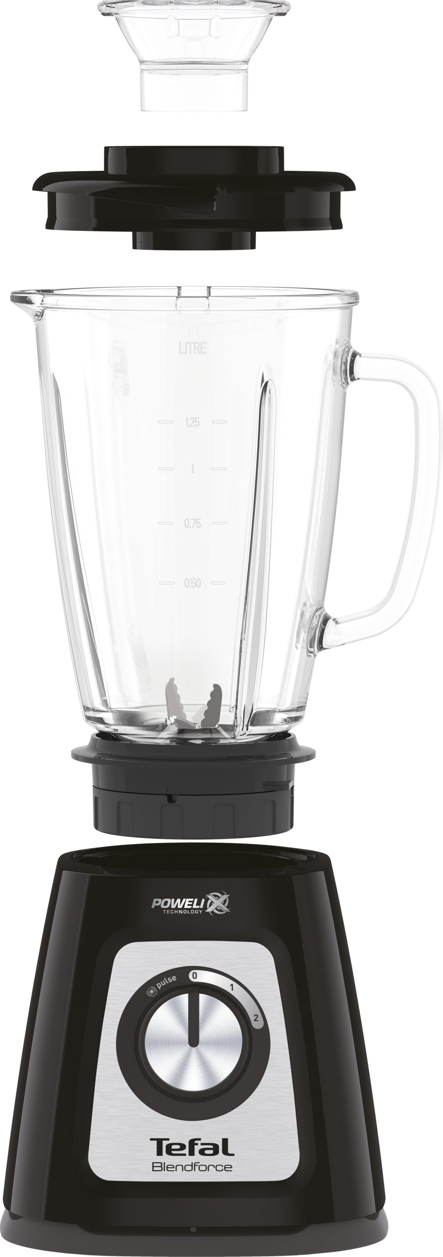 TEFAL BL4388 Blendforce 2 fekete turmixgép aprító- és darálófeltéttel – 4. kép