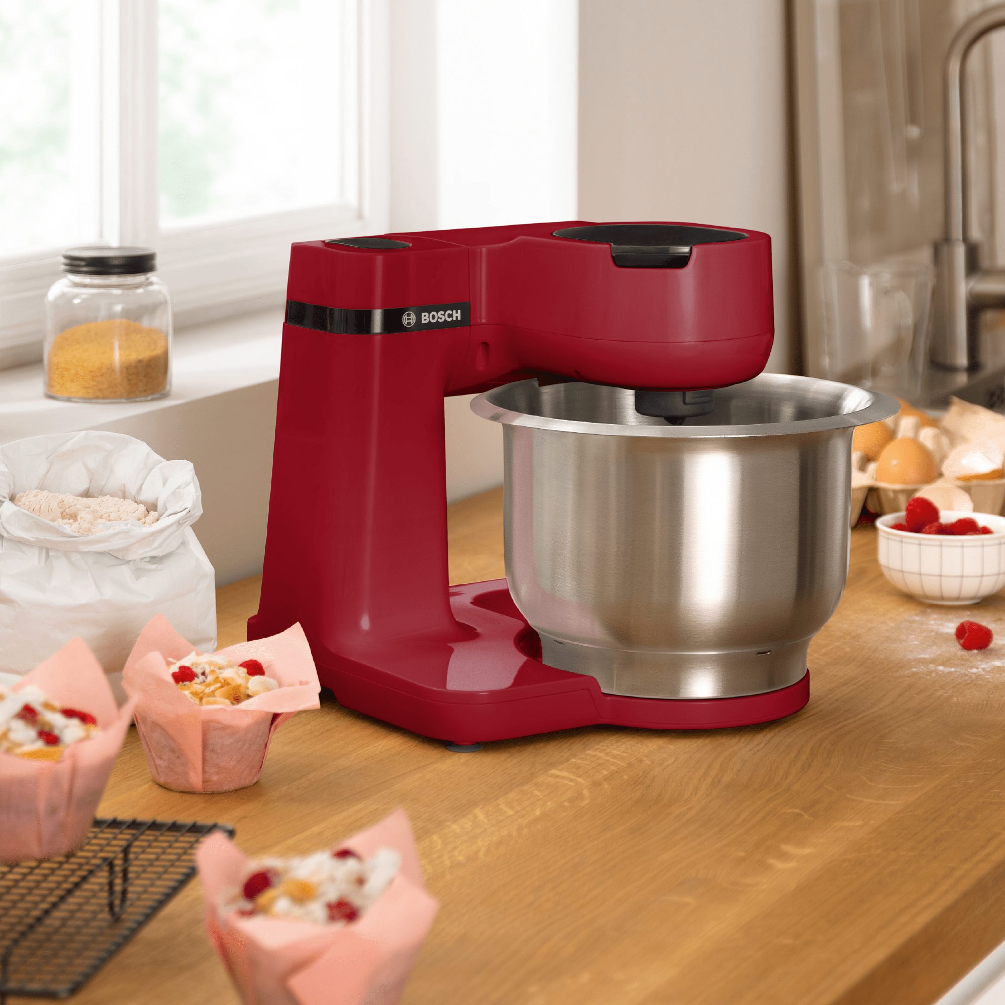 BOSCH MUMS2ER01 Serie 2 konyhai robotgép, 700 W, piros – 6. kép