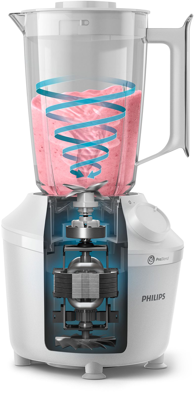 PHILIPS HR2041/00 Series 3000 turmixgép ProBlend rendszerrel, 450 W – 3. kép