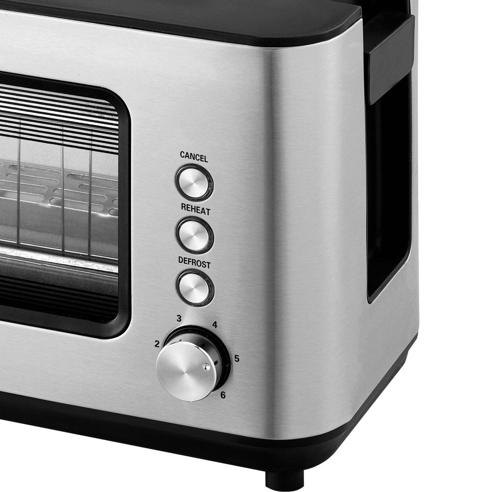 ZOKURA Z1237 két szeletes kenyérpirító betekintő ablakkal, 1200 W – 2. kép