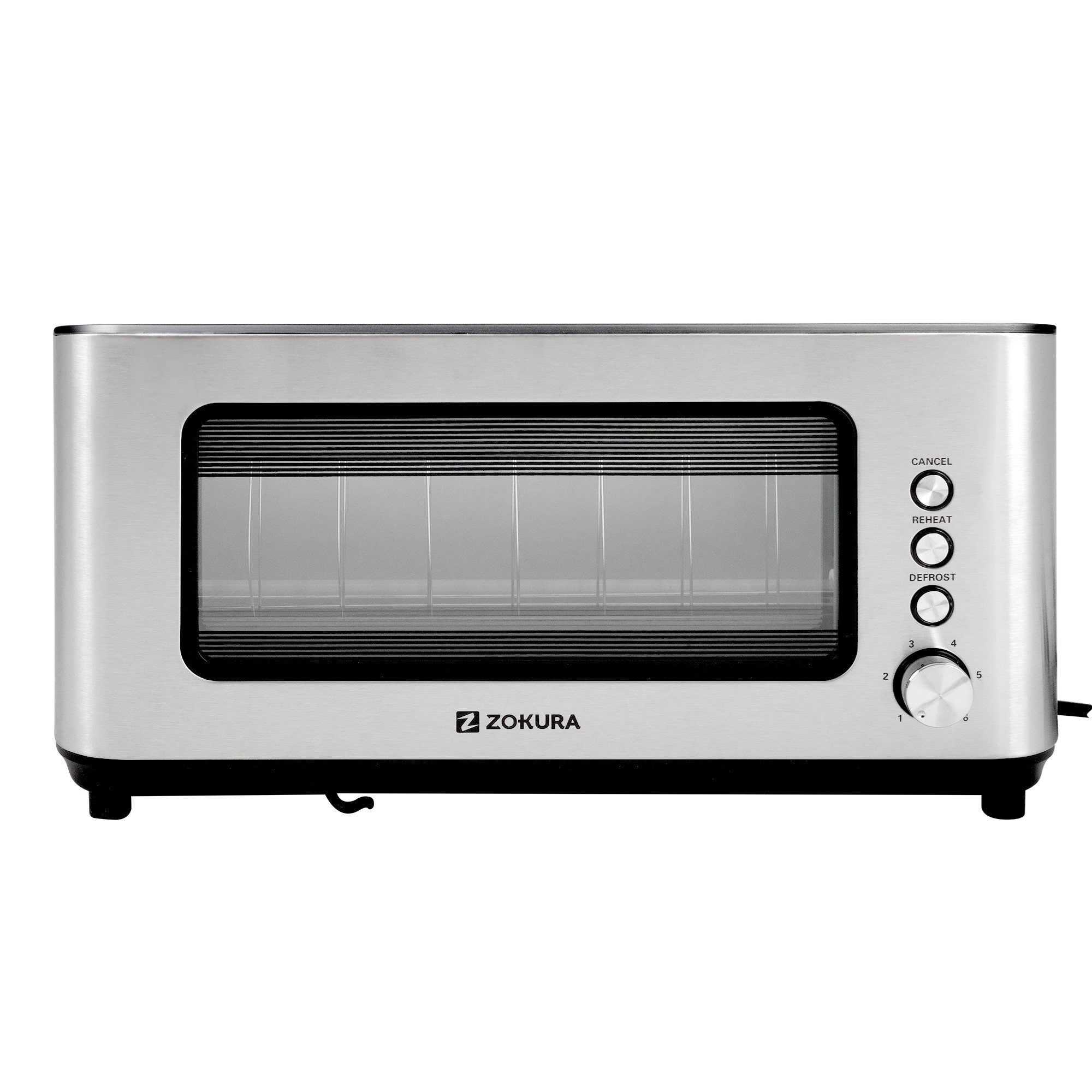 ZOKURA Z1237 két szeletes kenyérpirító betekintő ablakkal, 1200 W – 3. kép