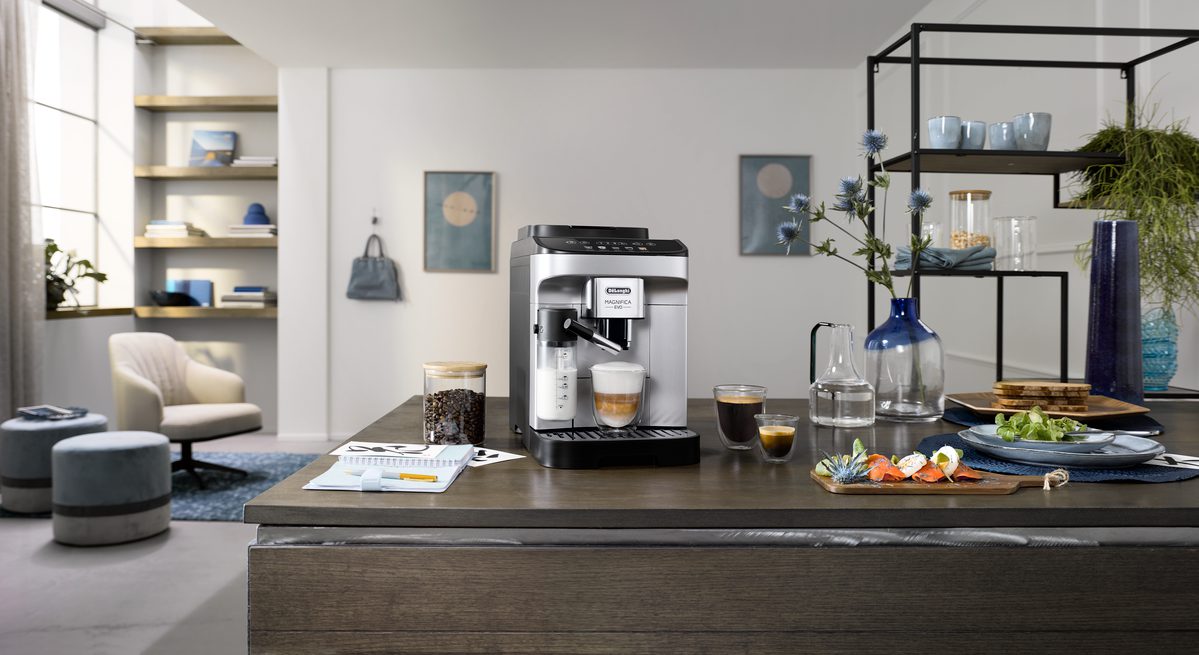DE-LONGHI ECAM290.61.SB Magnifica Evo automata kávéfőző tejtartállyal, fekete-ezüst – 5. kép