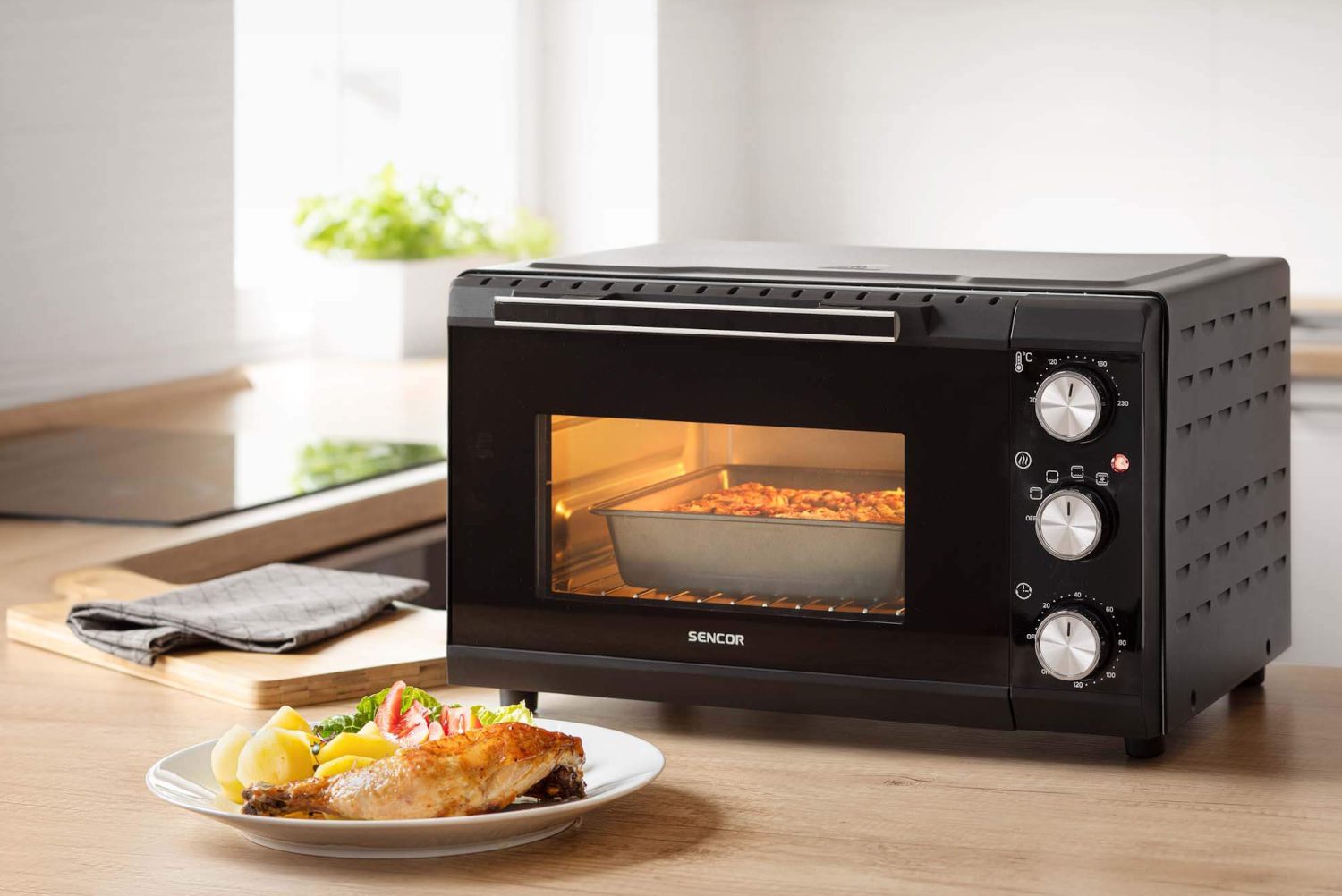 SENCOR SEO 2000BK szabadonálló mini sütő légkeveréssel, 20 l – 5. kép