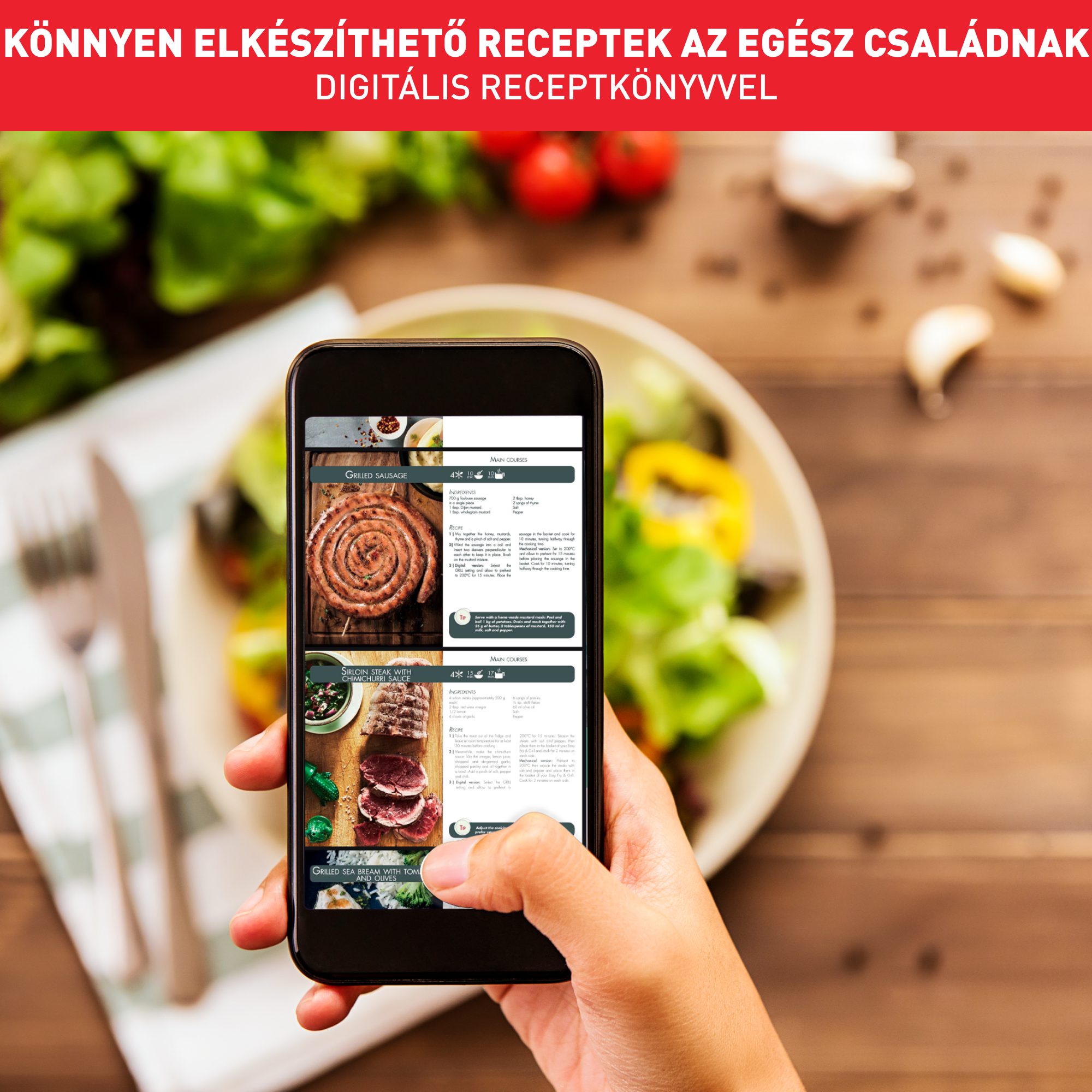 TEFAL EY505D15 Easy Fry & Grill digitális forrólevegős sütő grillfunkcióval – 7. kép