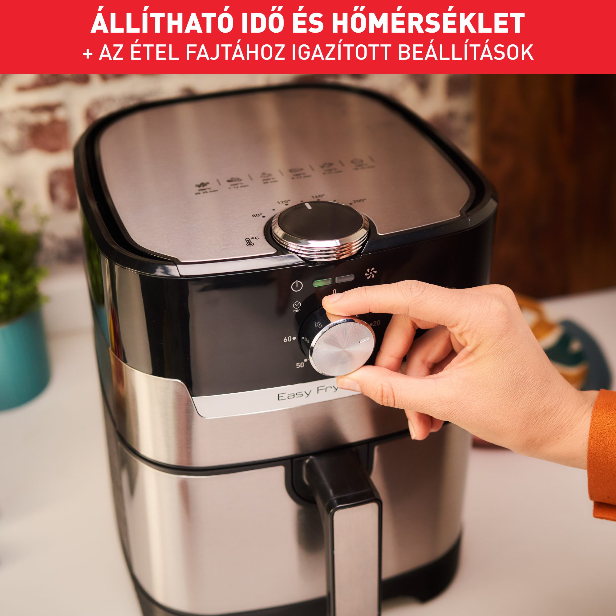 TEFAL EY505D15 Easy Fry & Grill digitális forrólevegős sütő grillfunkcióval – 9. kép
