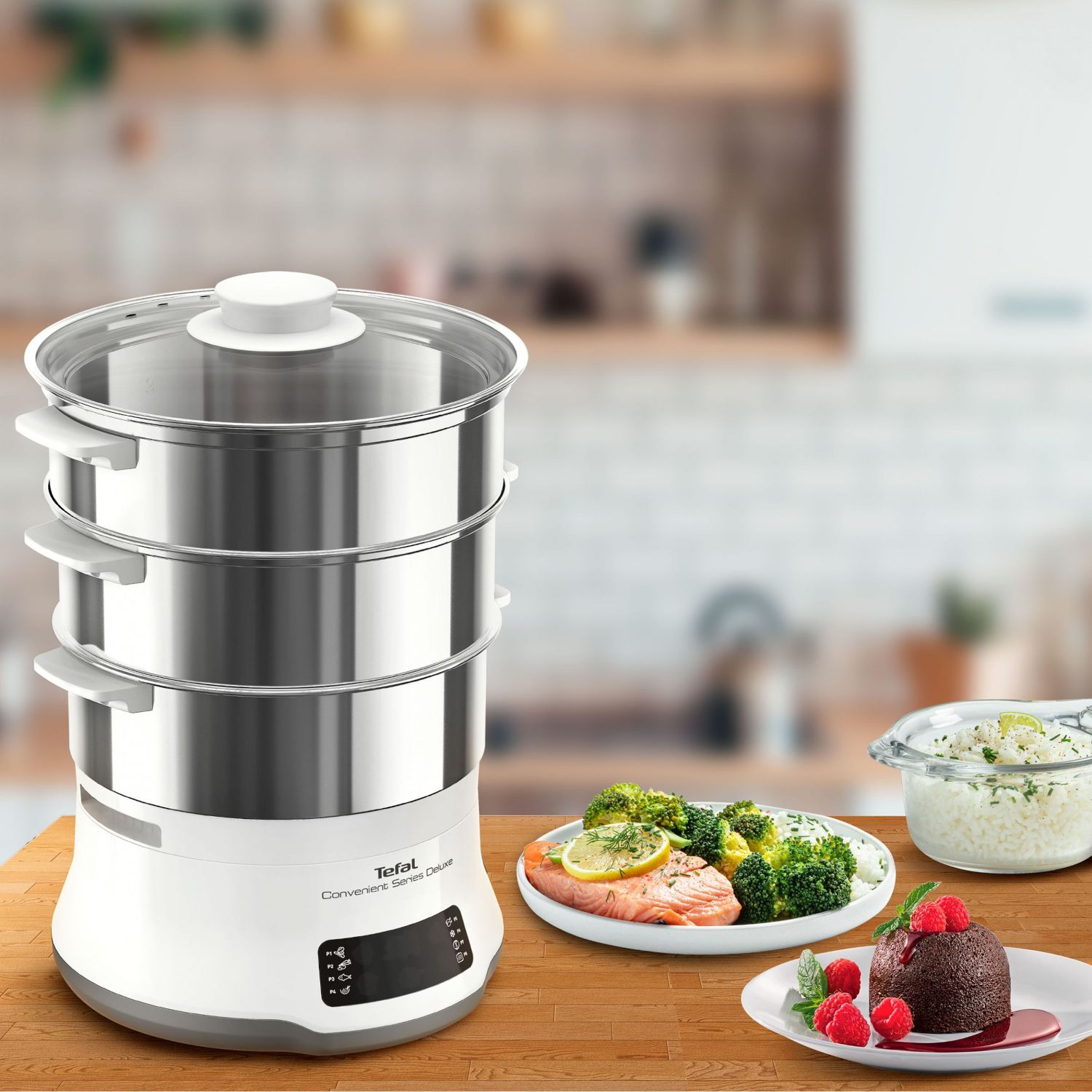 TEFAL VC502D10 9 literes ételpároló és rizsfőző – 3. kép