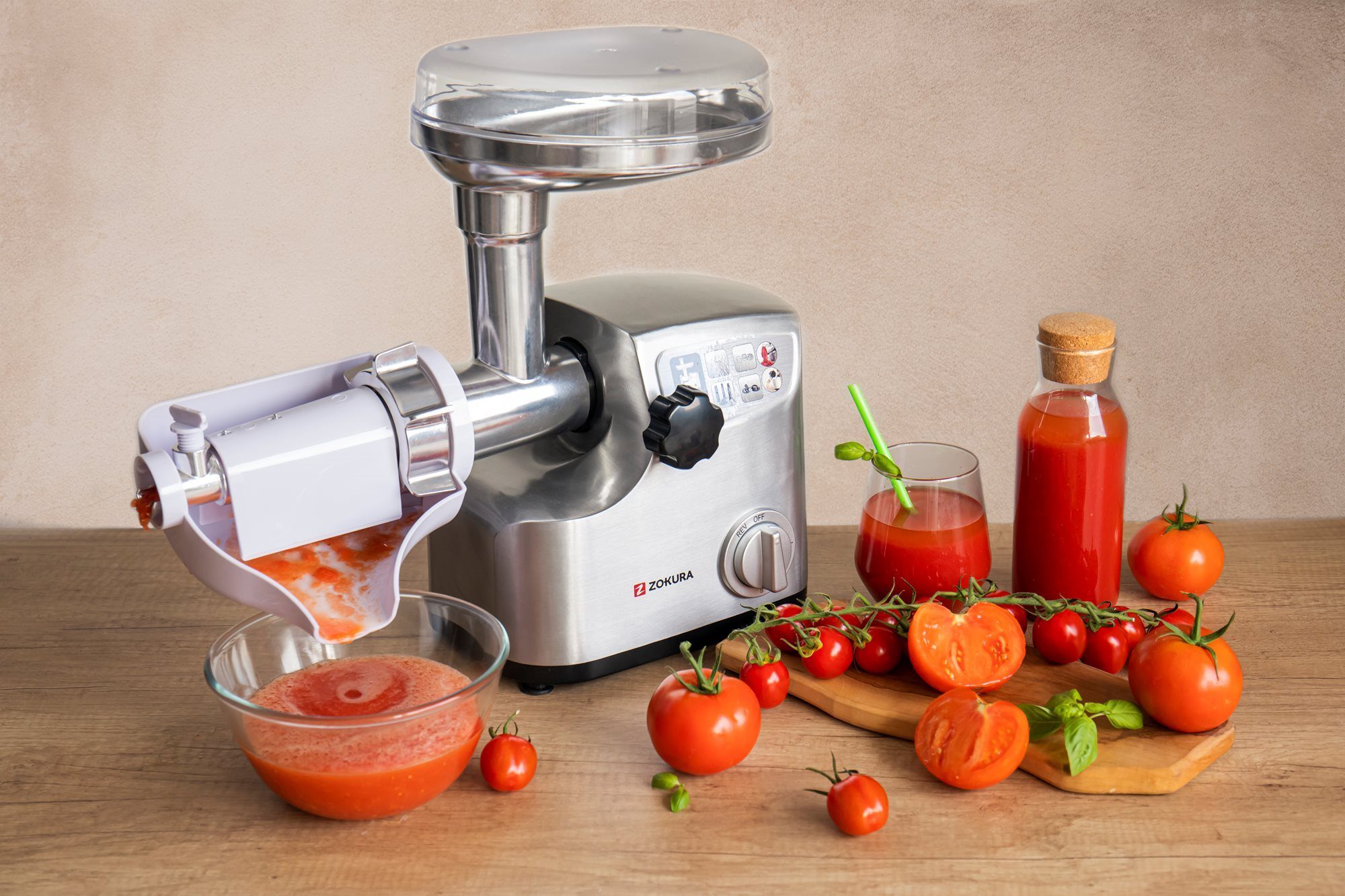 ZOKURA Z1242JUICER mechanikus paradicsomprés kiegészítő – 4. kép