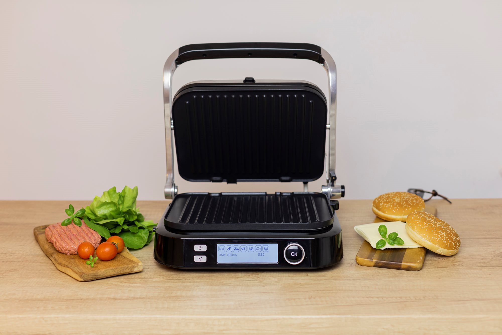 ZOKURA Z1249 elektromos grill automatikus vastagságérzékeléssel – 6. kép