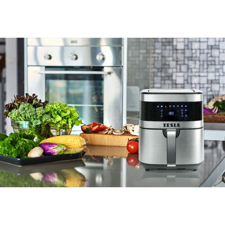 TESLA AirCook Q60 multifunkciós digitális forrólevegős sütő, 6 l, 1500 W – 6. kép