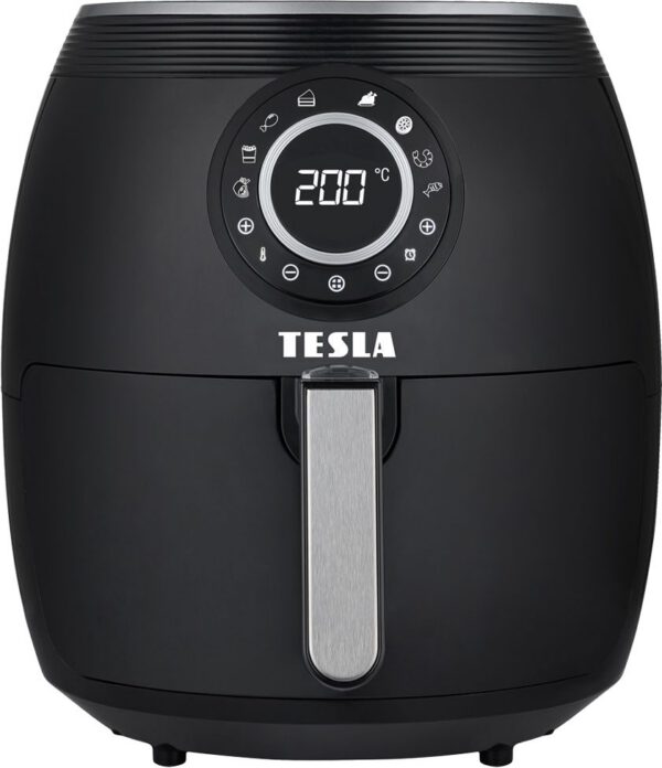 TESLA AirCook Q50 XL multifunkciós digitális forrólevegős sütő, fekete