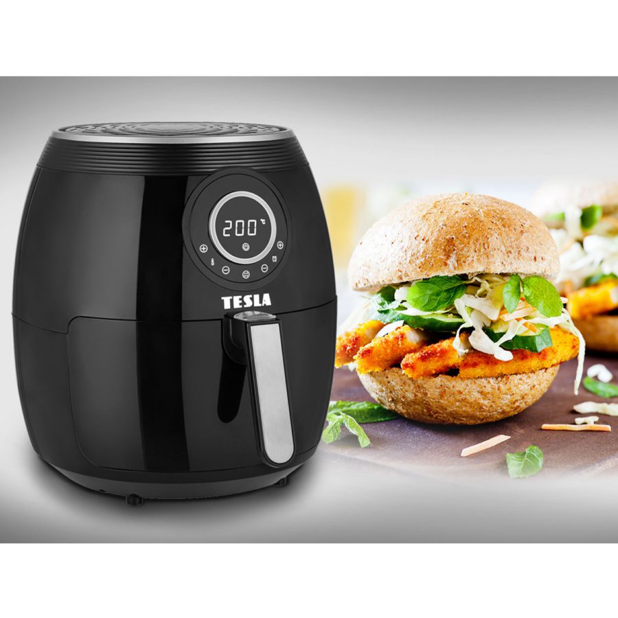 TESLA AirCook Q50 XL multifunkciós digitális forrólevegős sütő, fekete – 9. kép