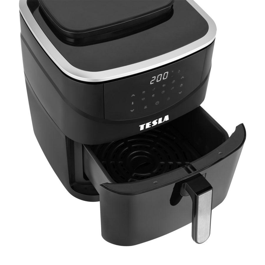 TESLA AirCook & Steam QS500 többfunkciós gőz- és forrólevegős sütő 7 literes kosárral – 3. kép