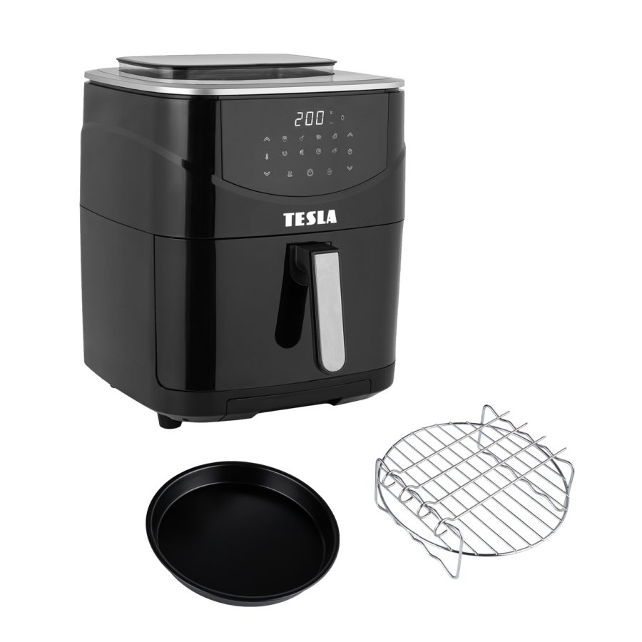TESLA AirCook & Steam QS500 többfunkciós gőz- és forrólevegős sütő 7 literes kosárral – 6. kép
