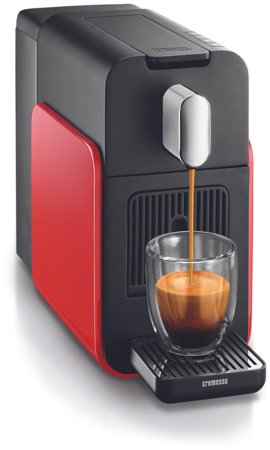 CREMESSO 3301249 Brava Glossy Red kapszulás kávéfőző 19 bar nyomással – 3. kép