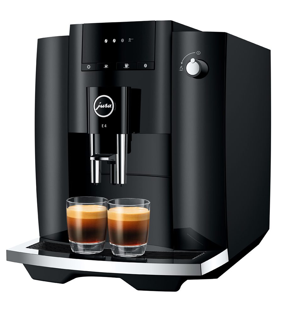 JURA E4 Piano Black (EA) automata kávéfőző forróvíz-készítéssel – 2. kép