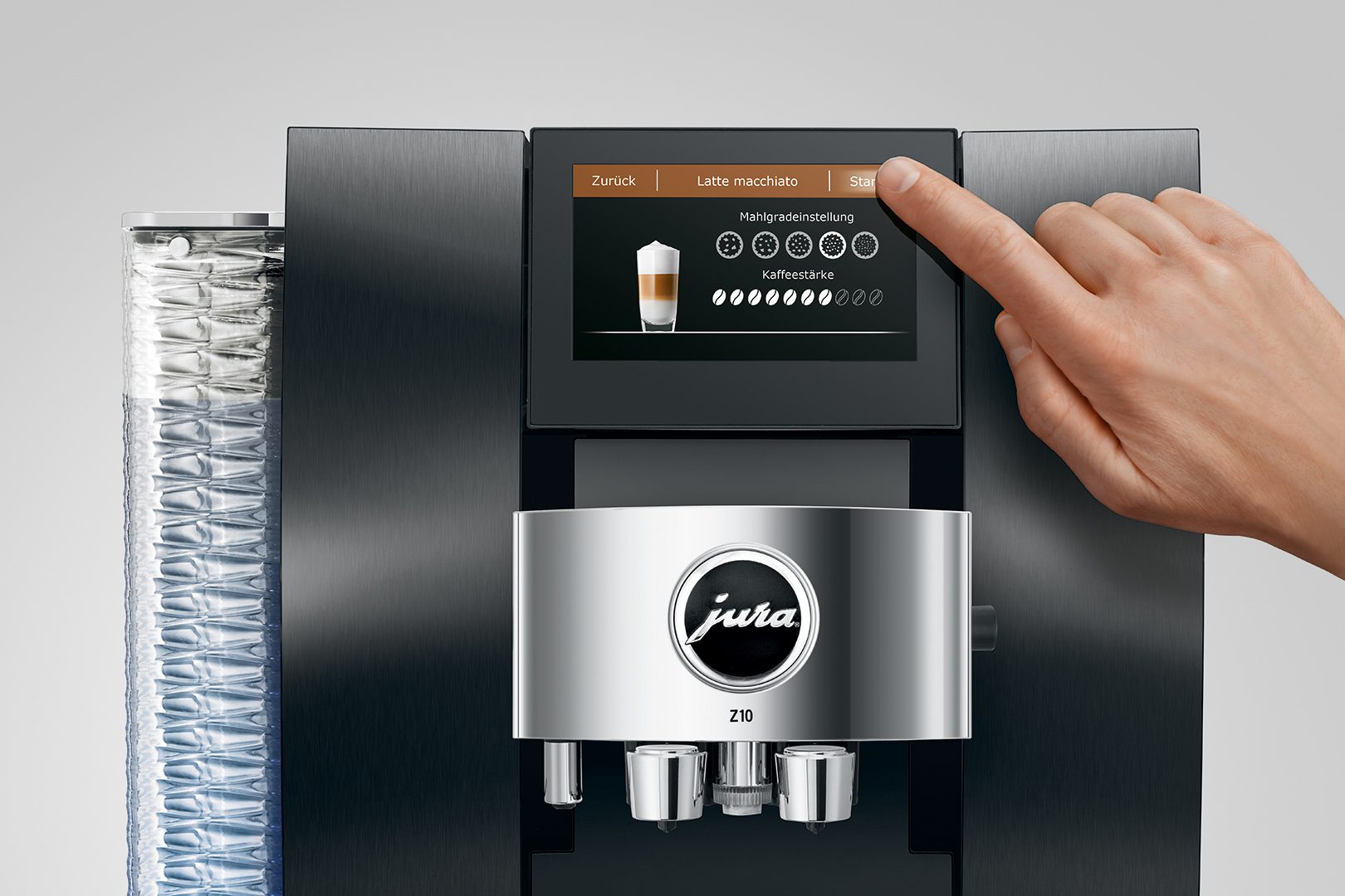 JURA 3301249 Z10 Alumínium Black automata kávéfőző cold brew funkcióval – 6. kép