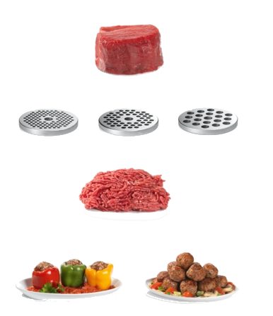 BOSCH MFW66020 húsdaráló, 1800 W, 3 kg/perc, 3 tárcsával és töltőfeltétekkel – 3. kép