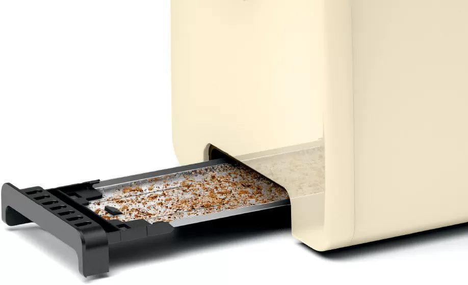 BOSCH TAT4P427 kenyérpirító, 970 W, vanília színben – 6. kép