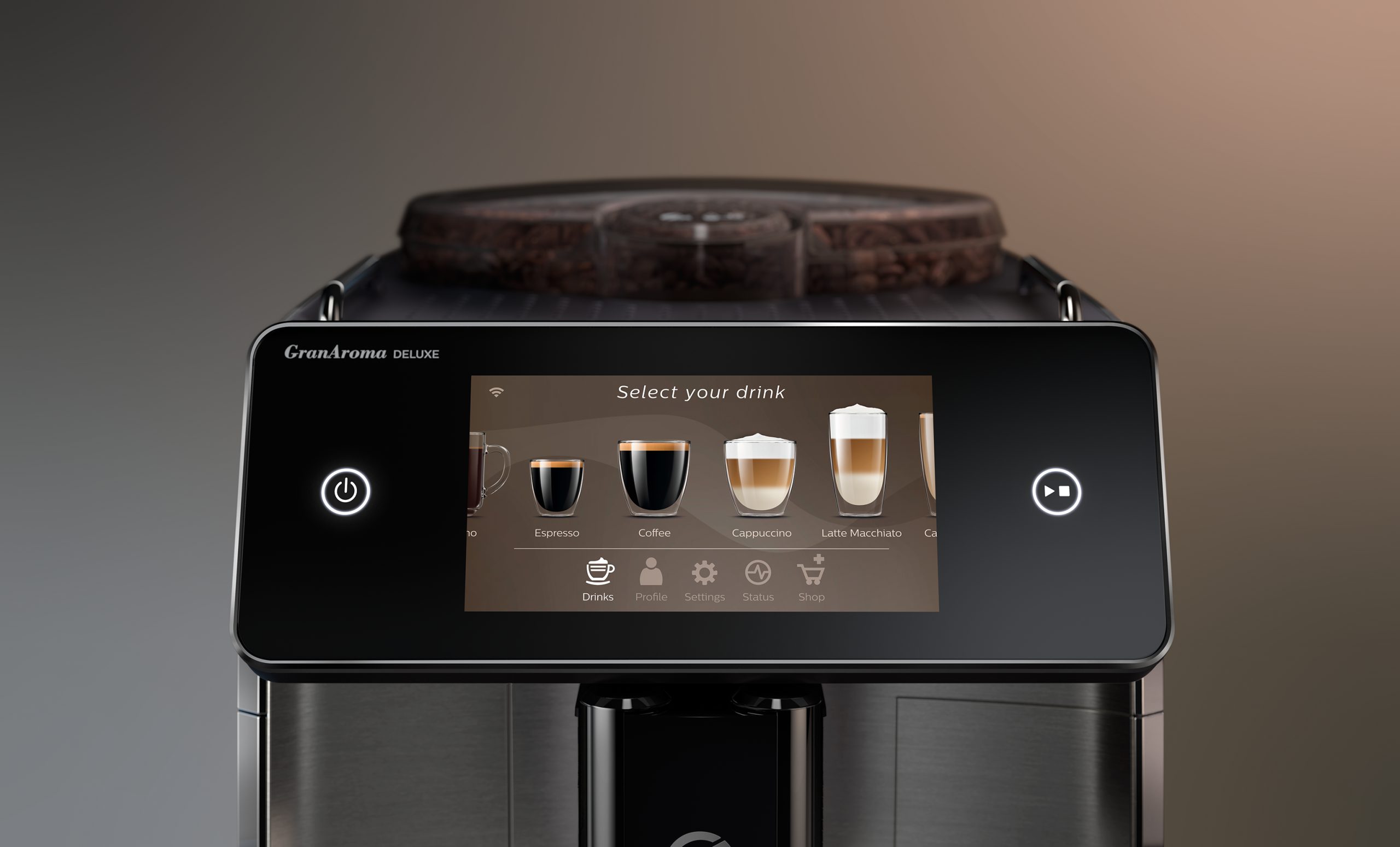 SAECO GranAroma Deluxe SM6685/00 automata kávéfőző LattePerfetto tejrendszerrel – 5. kép