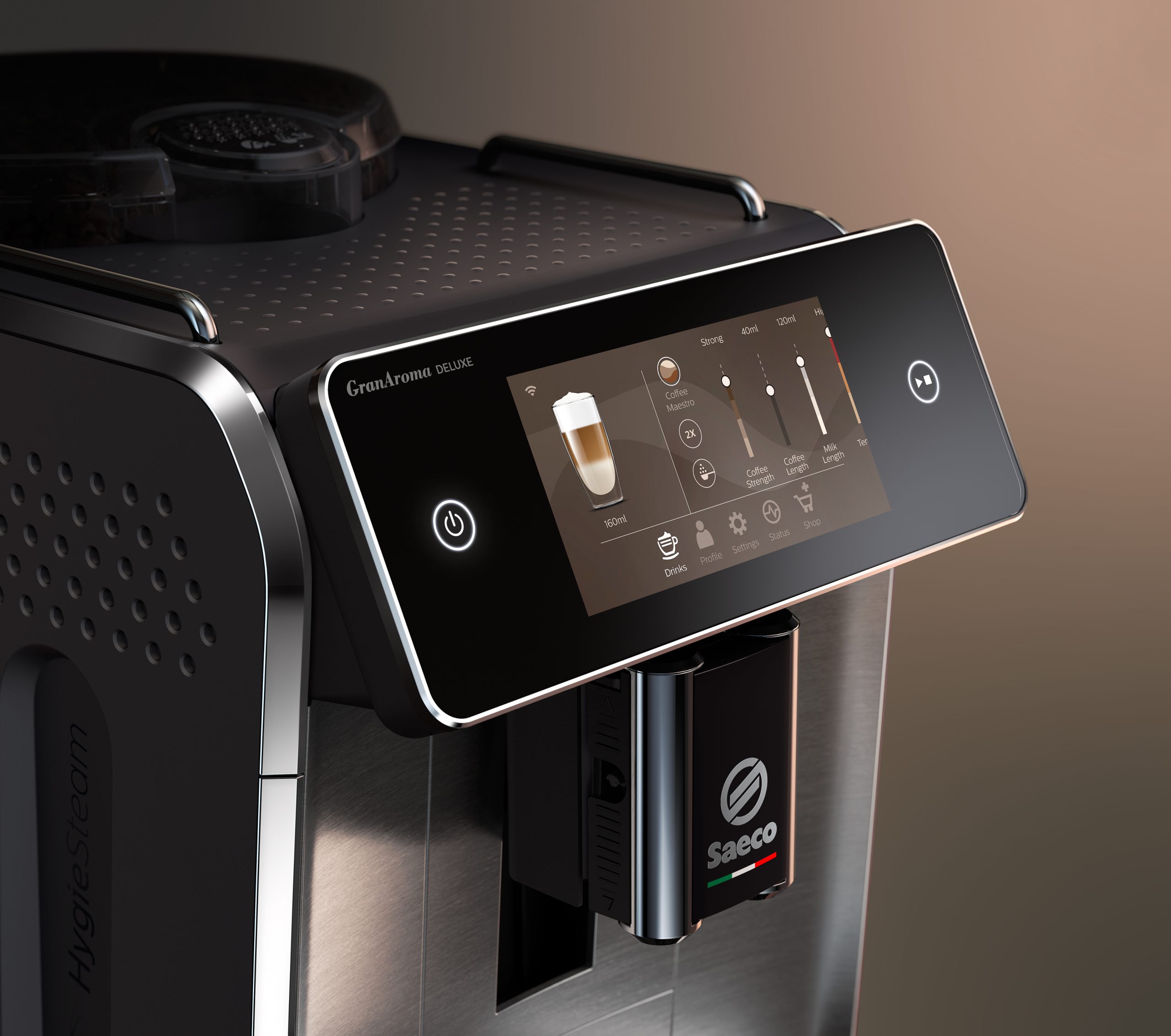 SAECO GranAroma Deluxe SM6685/00 automata kávéfőző LattePerfetto tejrendszerrel – 6. kép