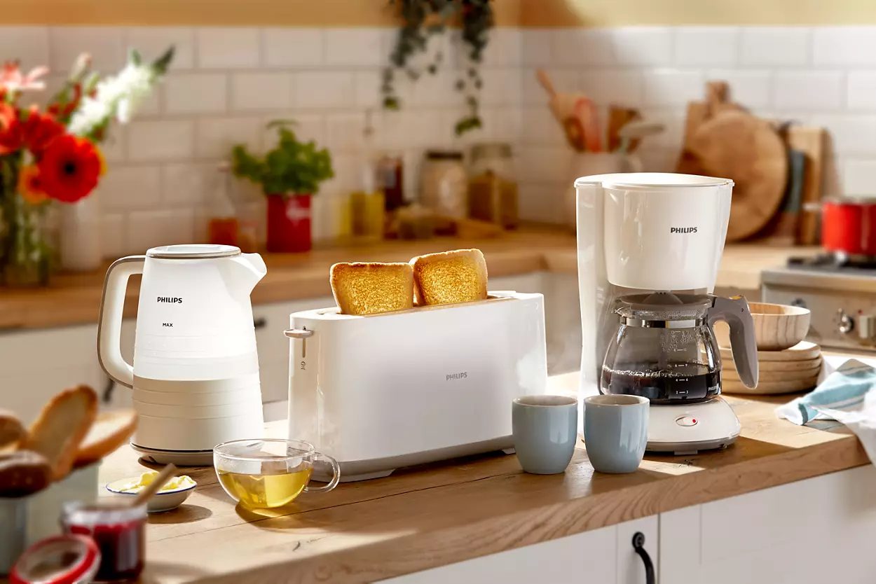 PHILIPS Daily Collection HD2590/00 kenyérpirító, 1030 W, hosszú nyílással – 7. kép