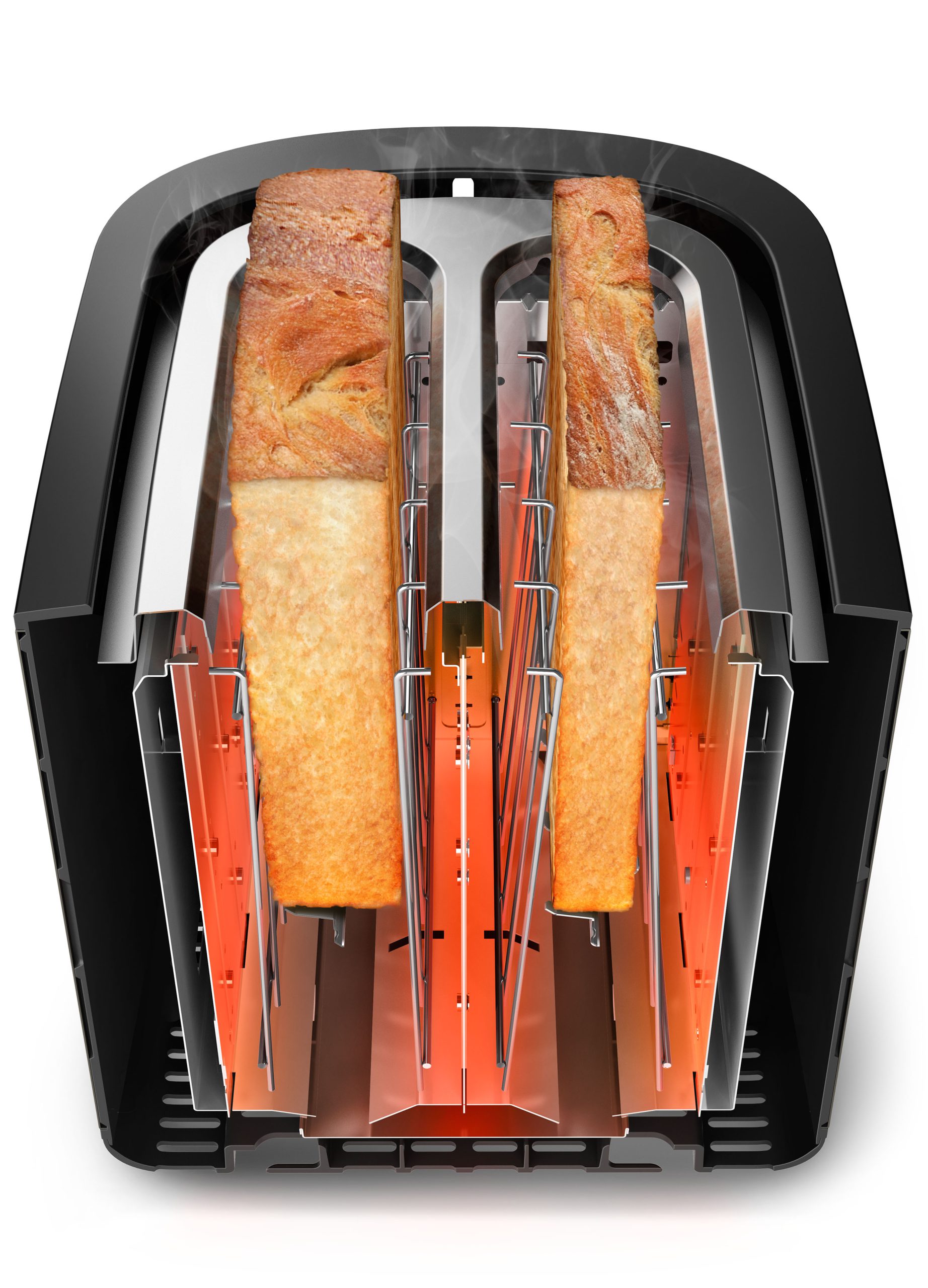 PHILIPS HD2651/80 Viva Collection fém kenyérpirító 950 W teljesítménnyel – 7. kép