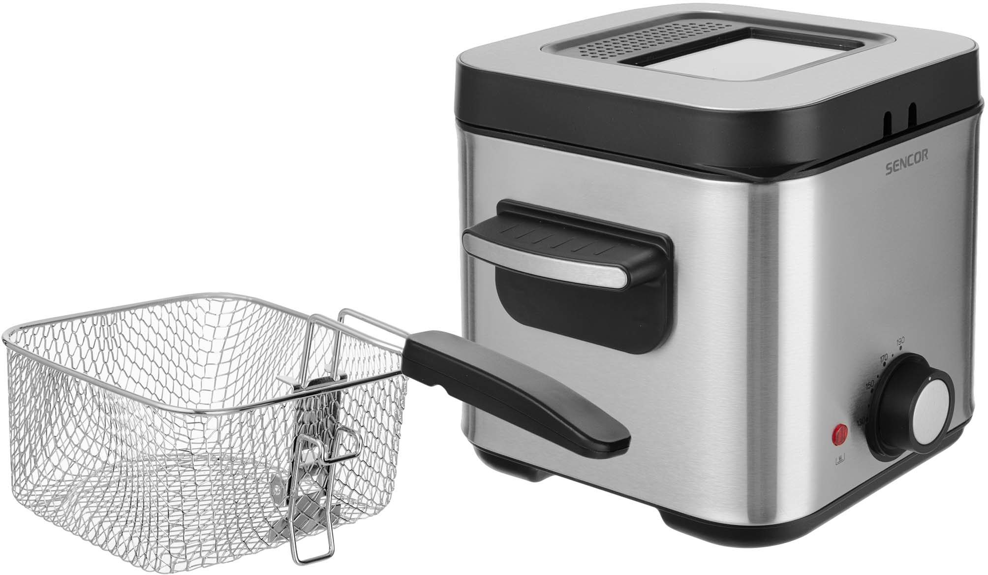 SENCOR SFR 6200SS rozsdamentes fritőz 1,5 literes kapacitással – 2. kép