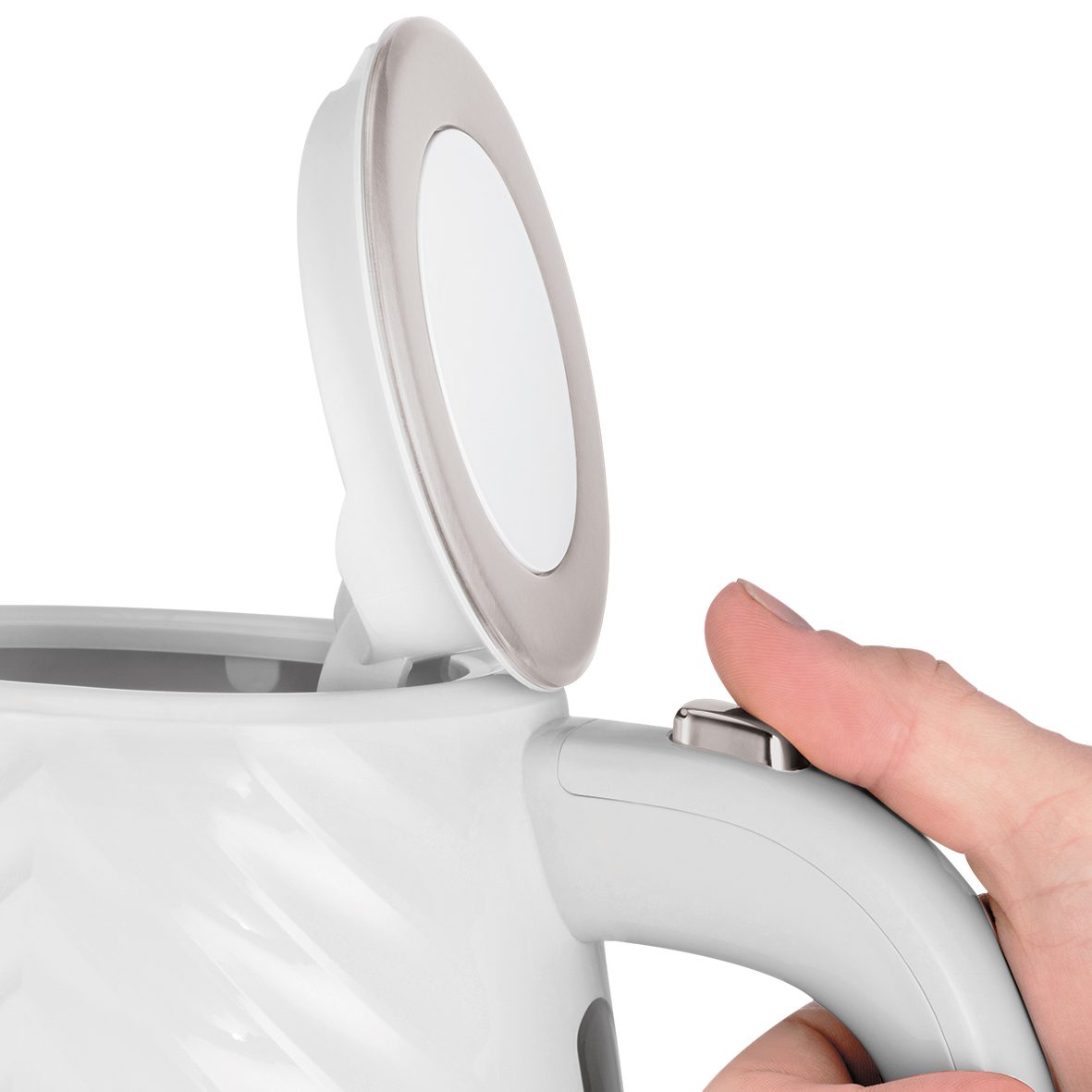 RUSSELL HOBBS 26381-70/RH Groove fehér vízforraló, 1,7 l, 2400 W – 5. kép