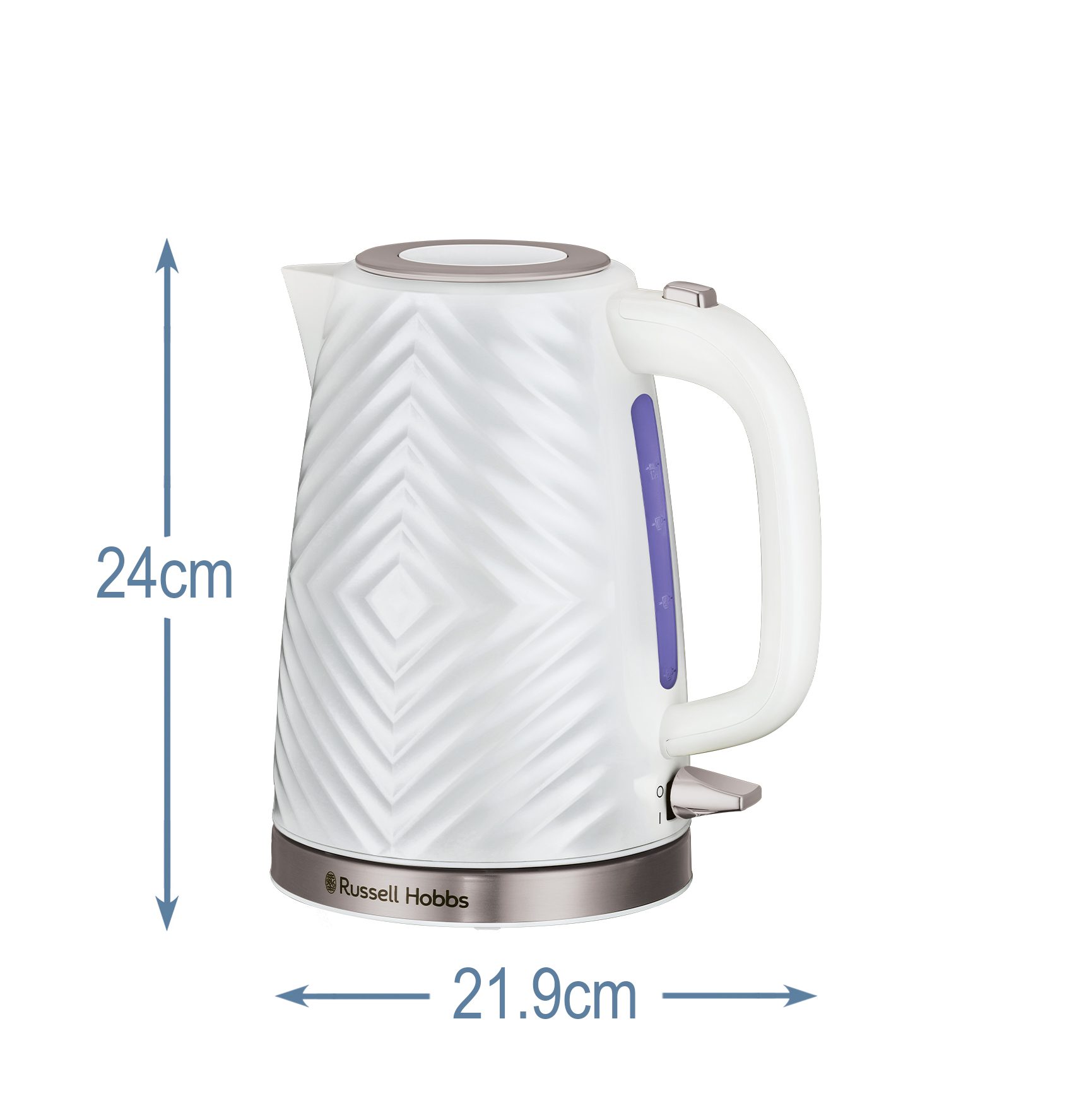 RUSSELL HOBBS 26381-70/RH Groove fehér vízforraló, 1,7 l, 2400 W – 8. kép