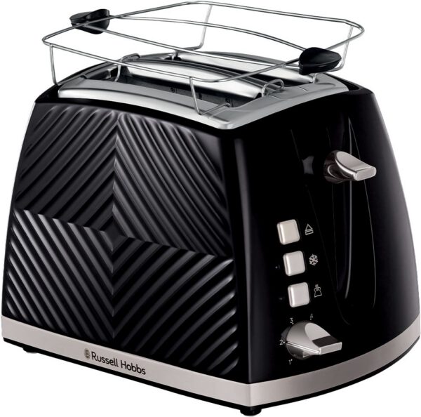RUSSELL HOBBS 26390-56/RH Groove két­szeletes kenyérpirító, fekete