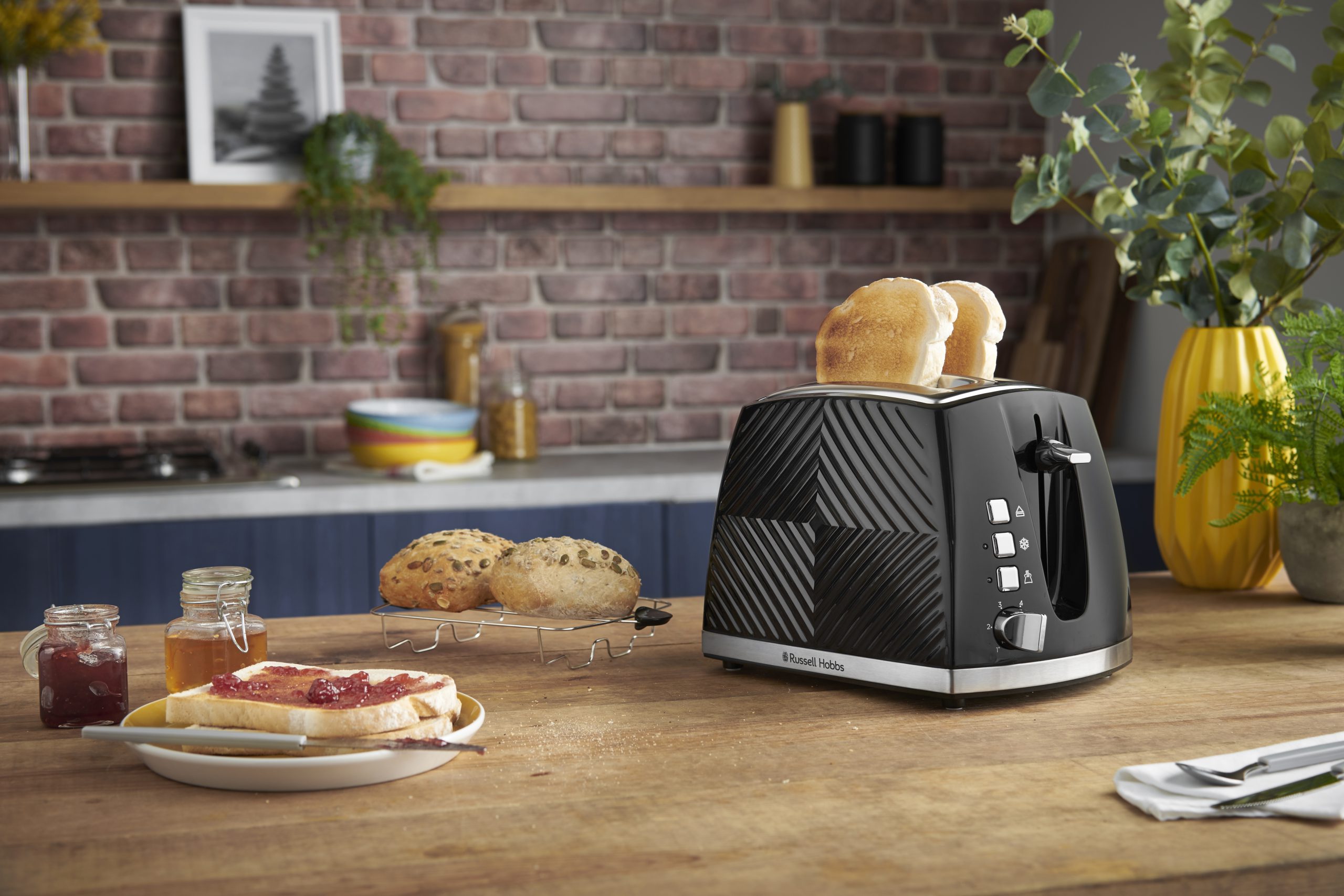 RUSSELL HOBBS 26390-56/RH Groove kétszeletes kenyérpirító, fekete – 10. kép
