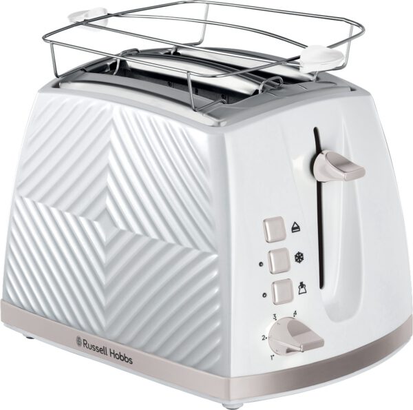 RUSSELL HOBBS 26391-56/RH Groove fehér, 2 szeletes kenyérpirító