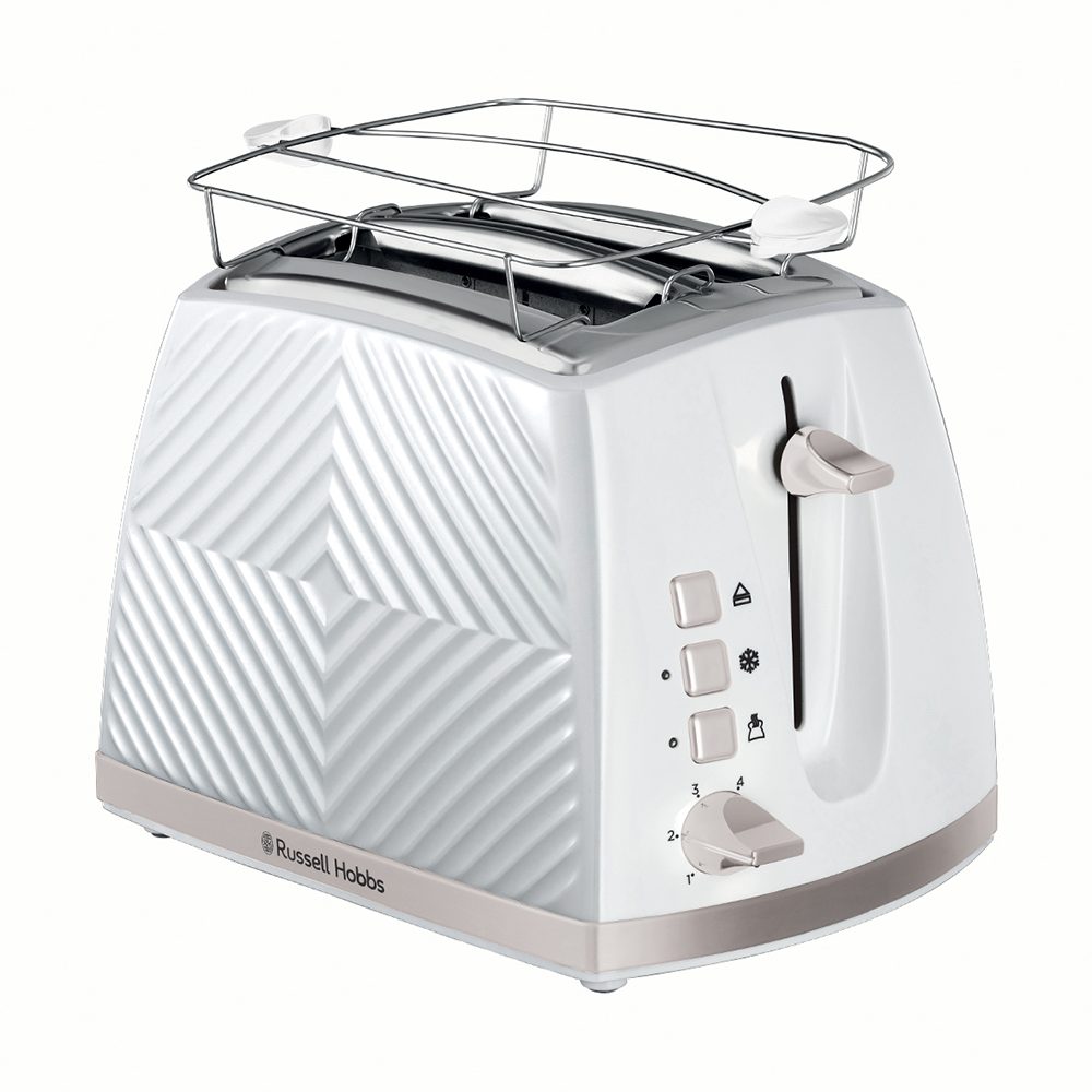 RUSSELL HOBBS 26391-56/RH Groove fehér, 2 szeletes kenyérpirító – 3. kép