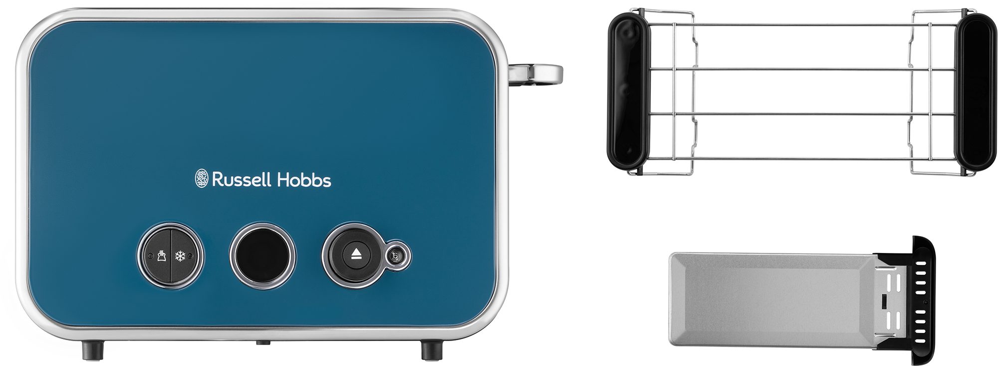 RUSSELL HOBBS 26431-56/RH Distinctions kétrekeszes kenyérpirító, óceánkék – 10. kép