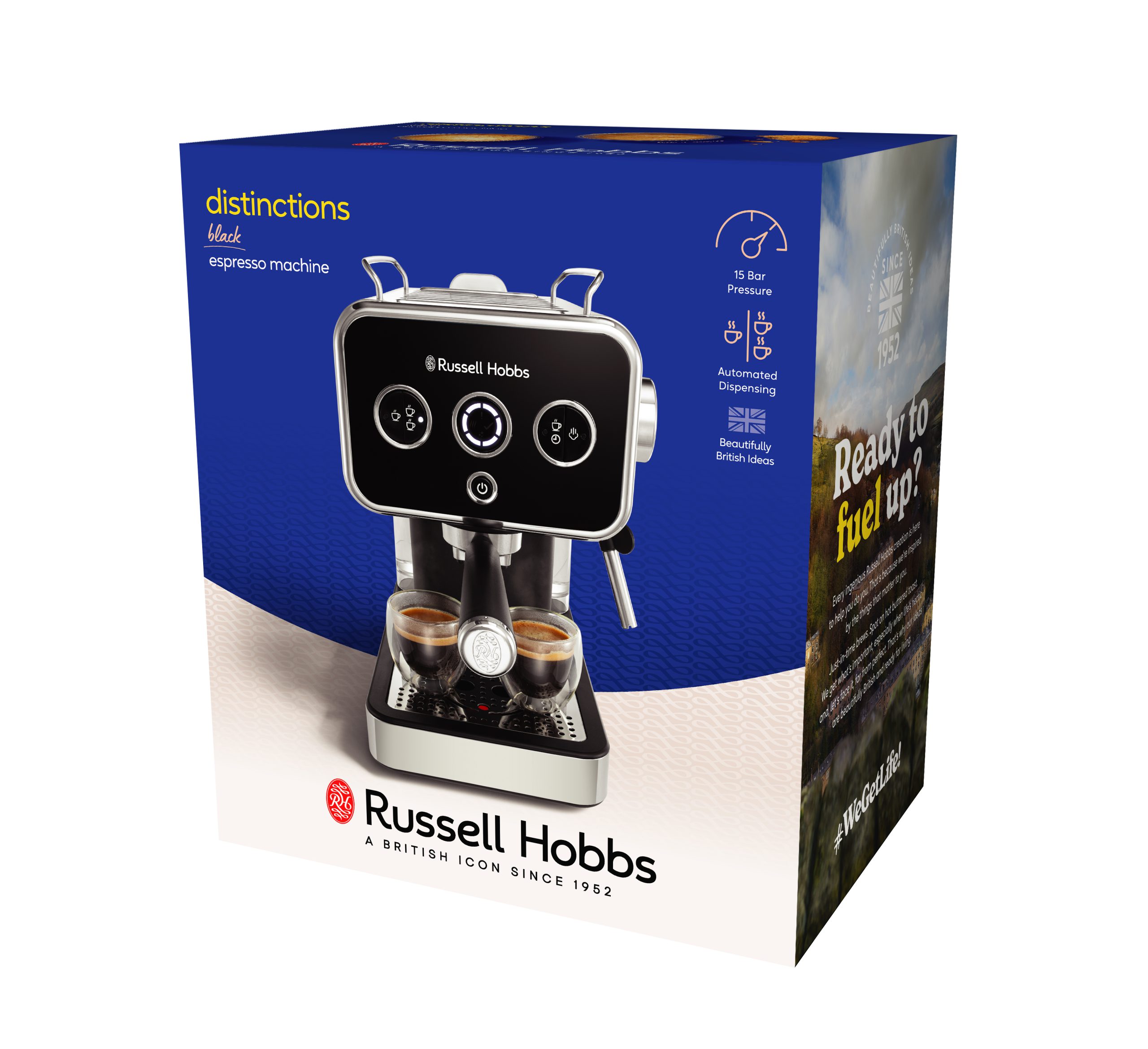 RUSSELL HOBBS 26450-56/RH Distinctions fekete eszpresszó kávéfőző – 11. kép